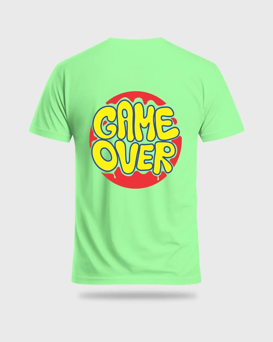 Mens Regular Tshirt Funky Game Over