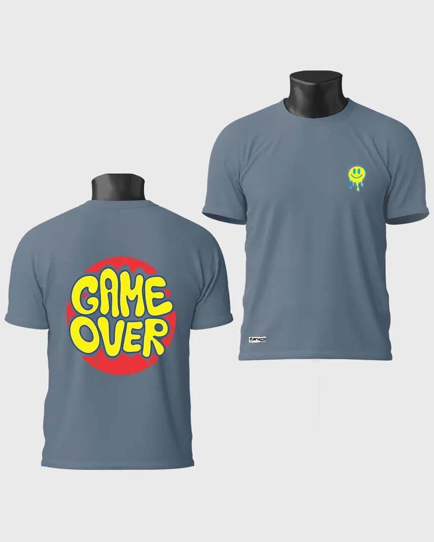 Mens Regular Tshirt Funky Game Over
