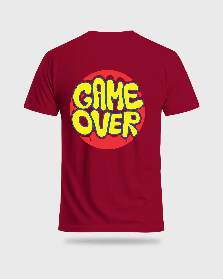 Mens Regular Tshirt Funky Game Over
