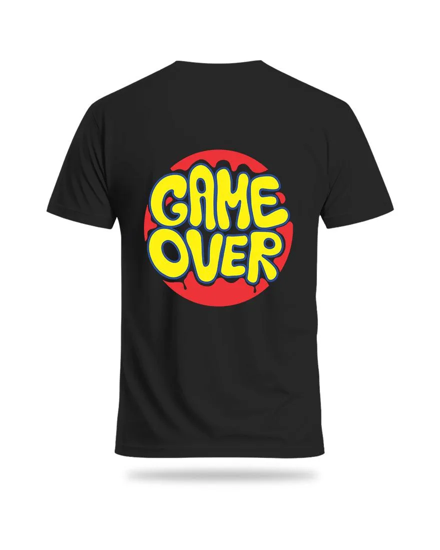 Mens Regular Tshirt Funky Game Over