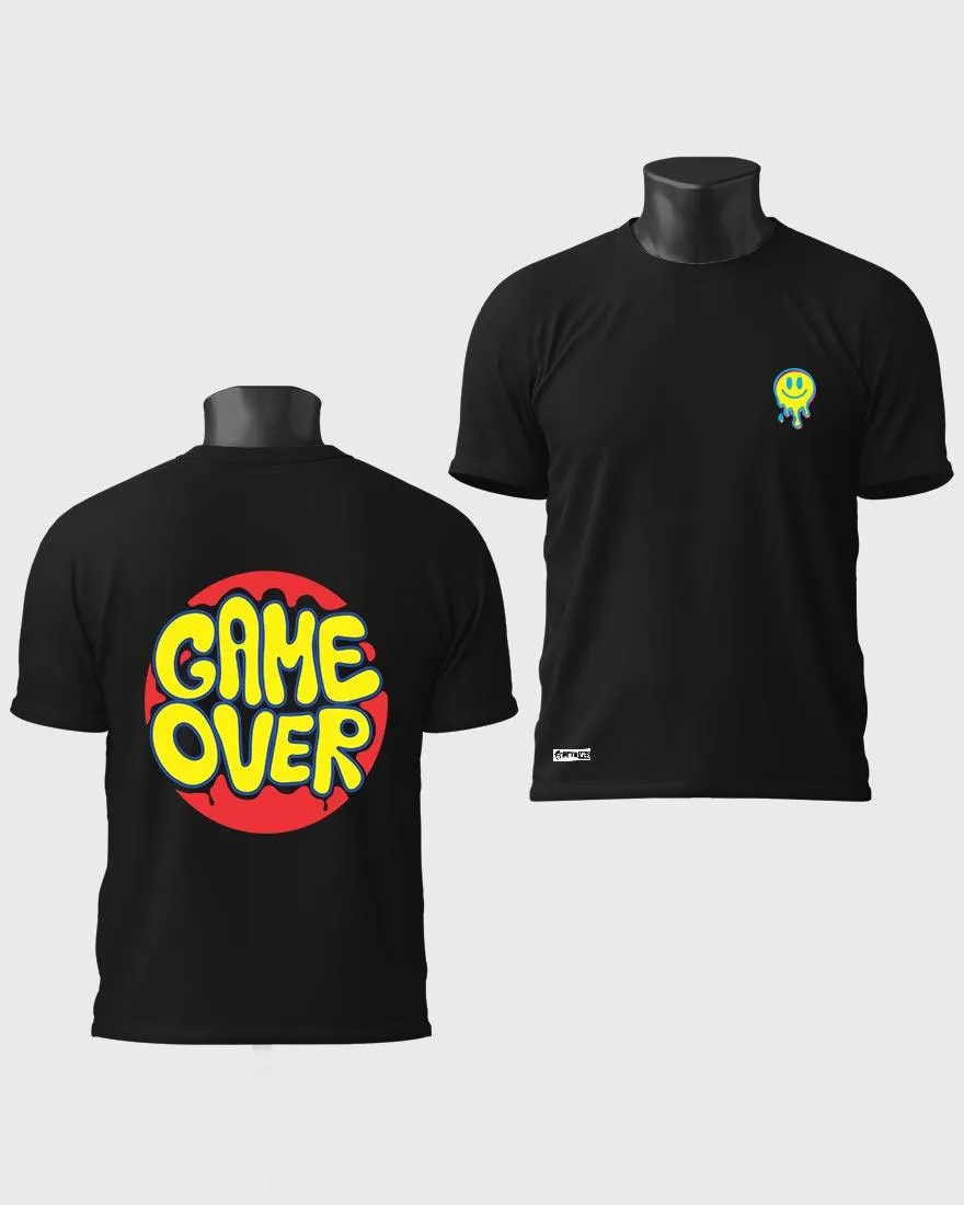 Mens Regular Tshirt Funky Game Over