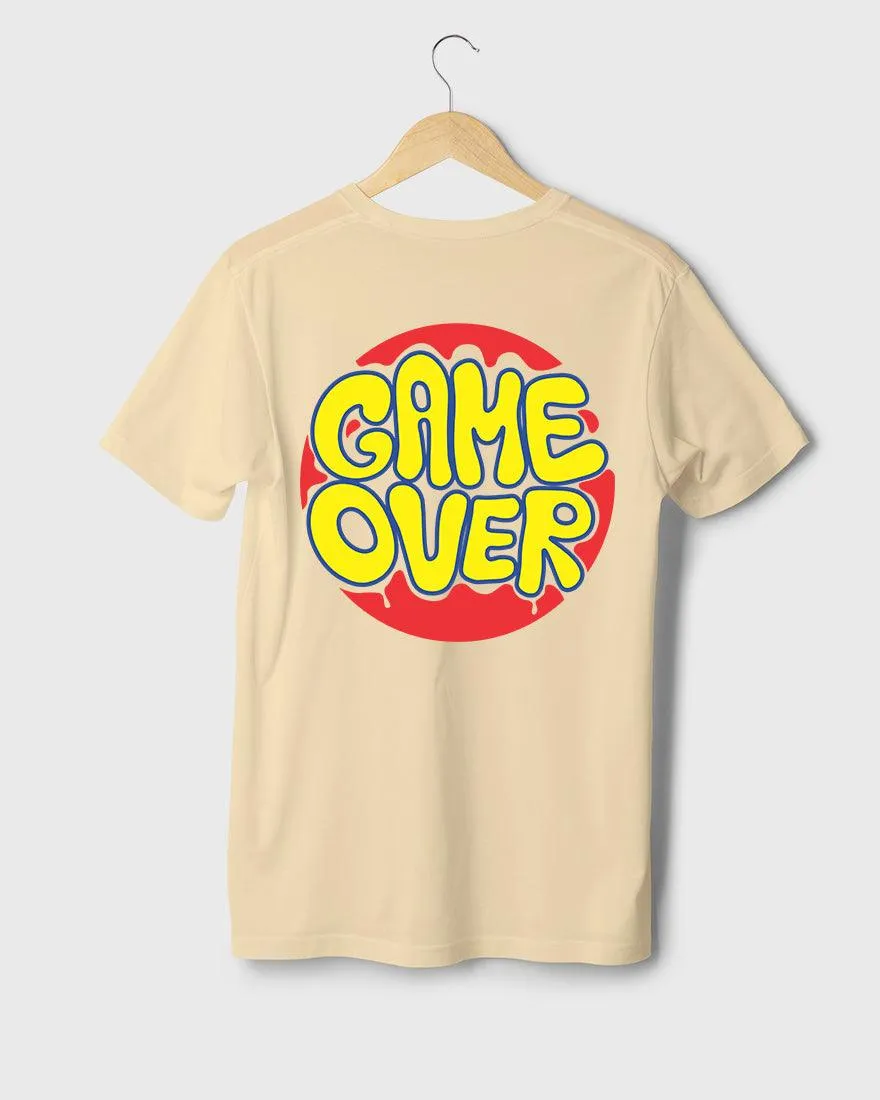 Mens Regular Tshirt Funky Game Over