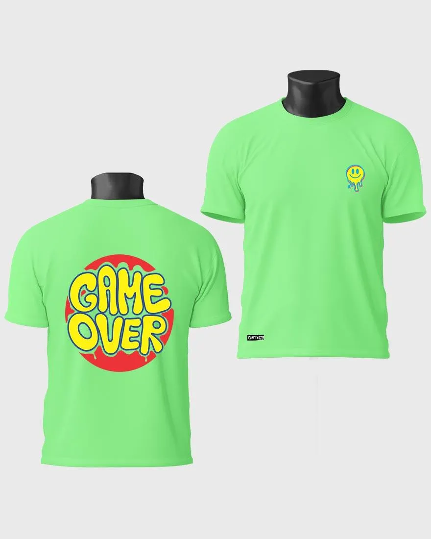 Mens Regular Tshirt Funky Game Over