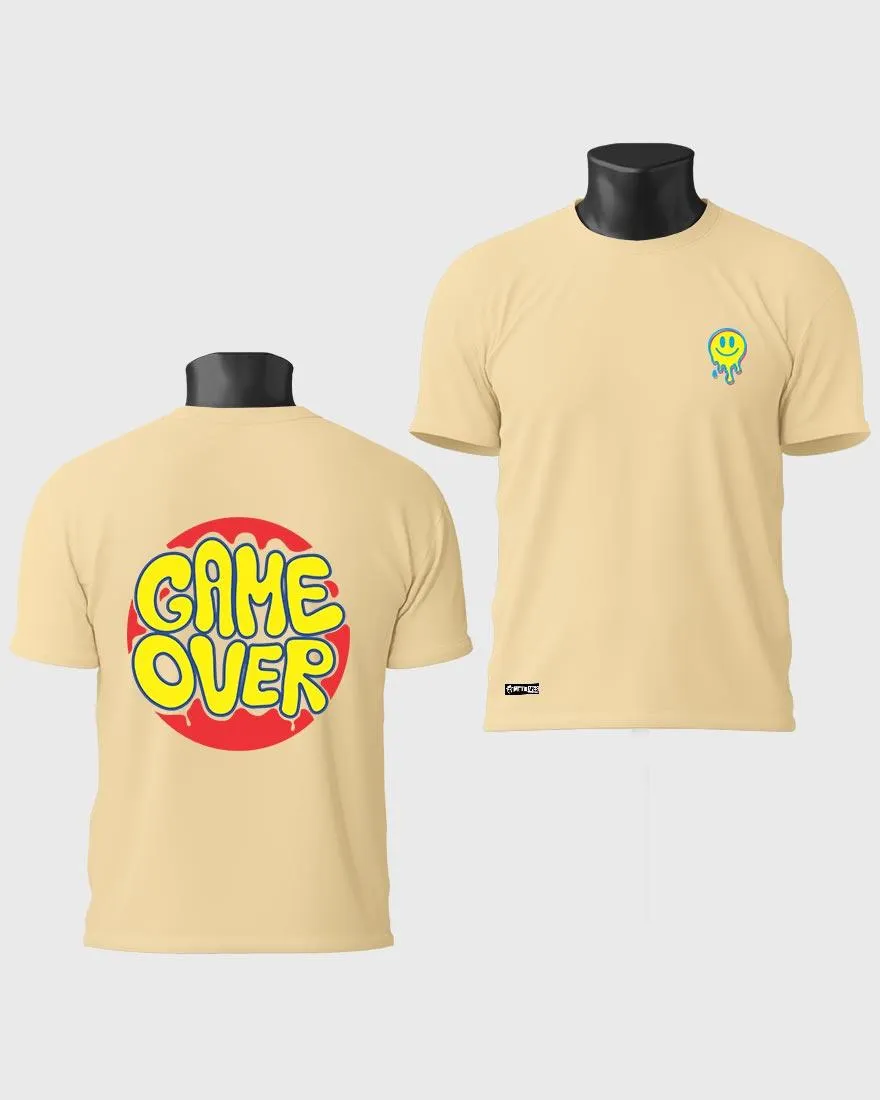 Mens Regular Tshirt Funky Game Over