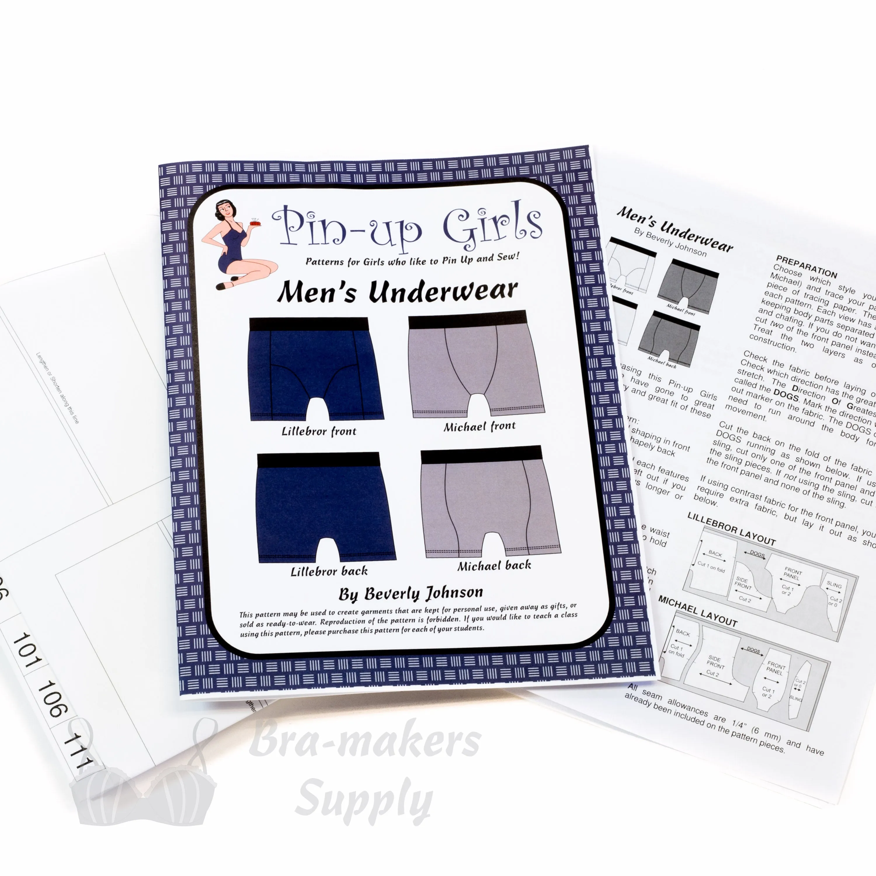 Mens Underwear Pattern, Underwear Pattern for Men, Bra-Makers Supply