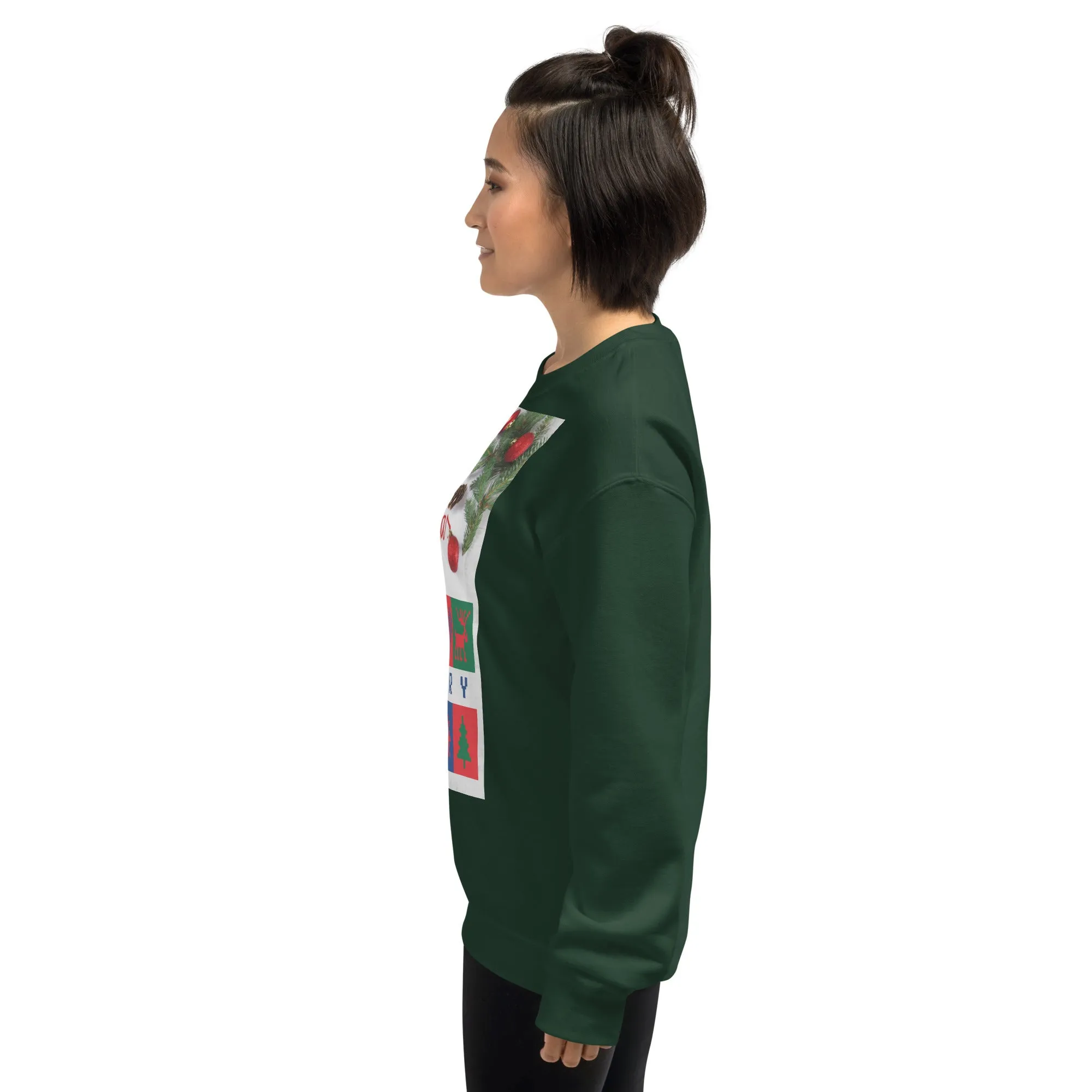 Merry Christmas Sweatshirt (Glamourange Christmas Sweatshirt Womens)