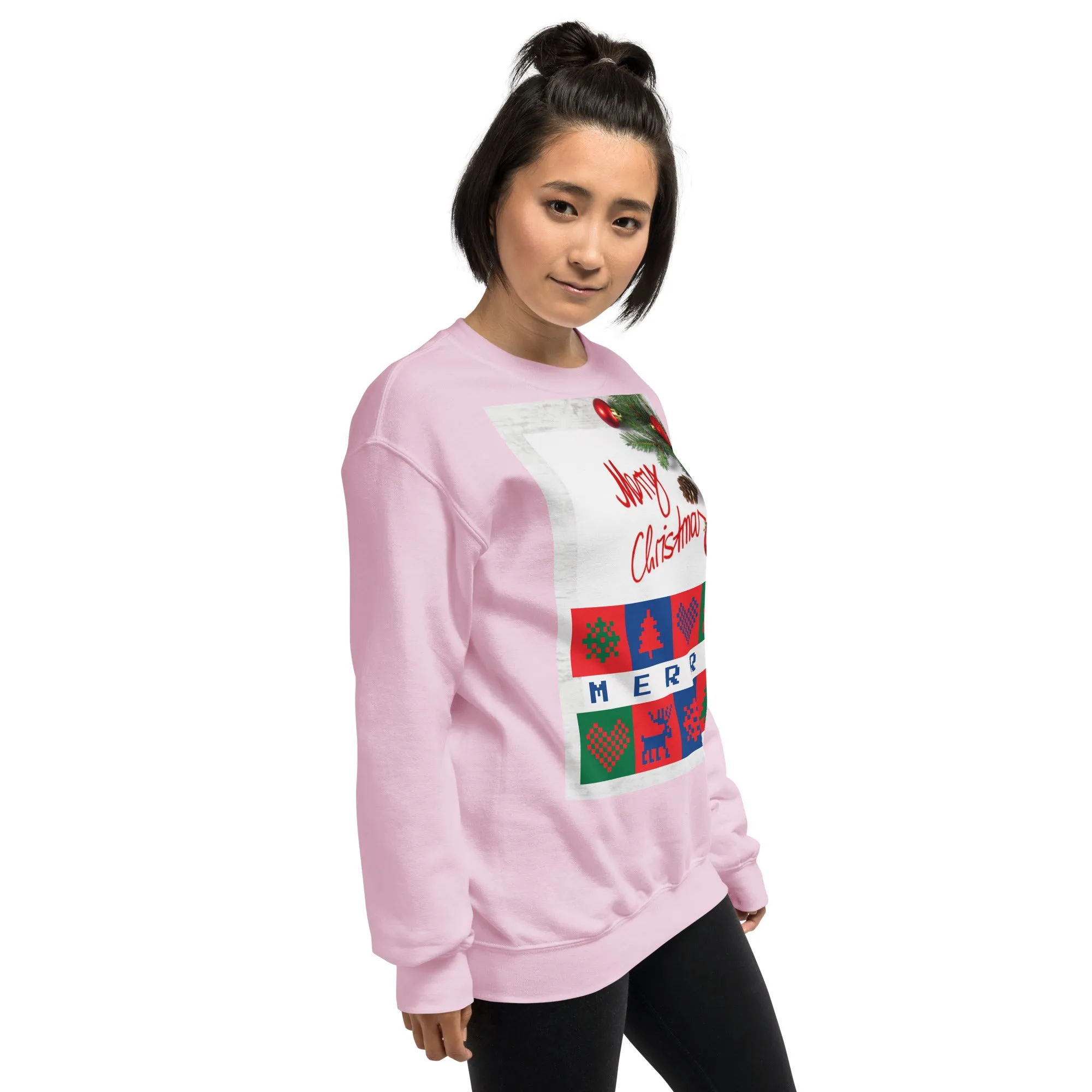 Merry Christmas Sweatshirt (Glamourange Christmas Sweatshirt Womens)