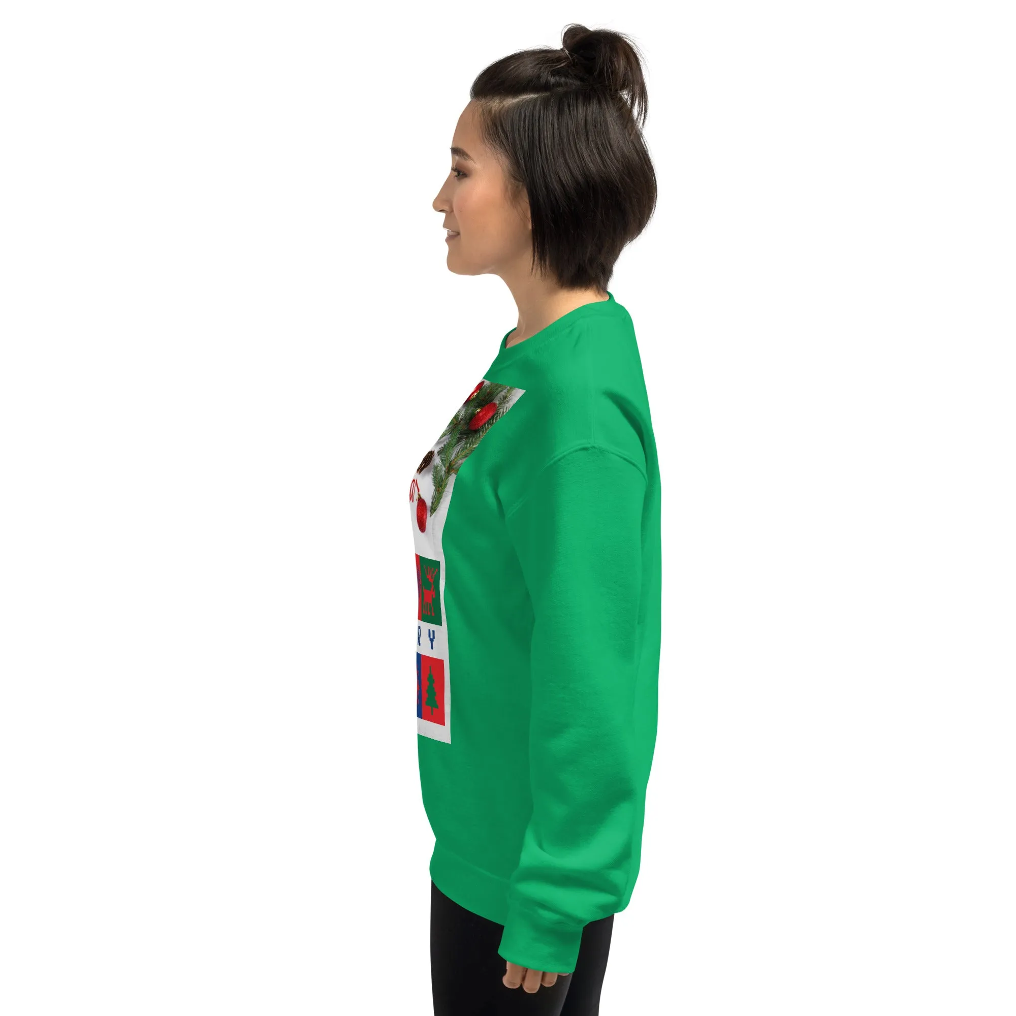 Merry Christmas Sweatshirt (Glamourange Christmas Sweatshirt Womens)