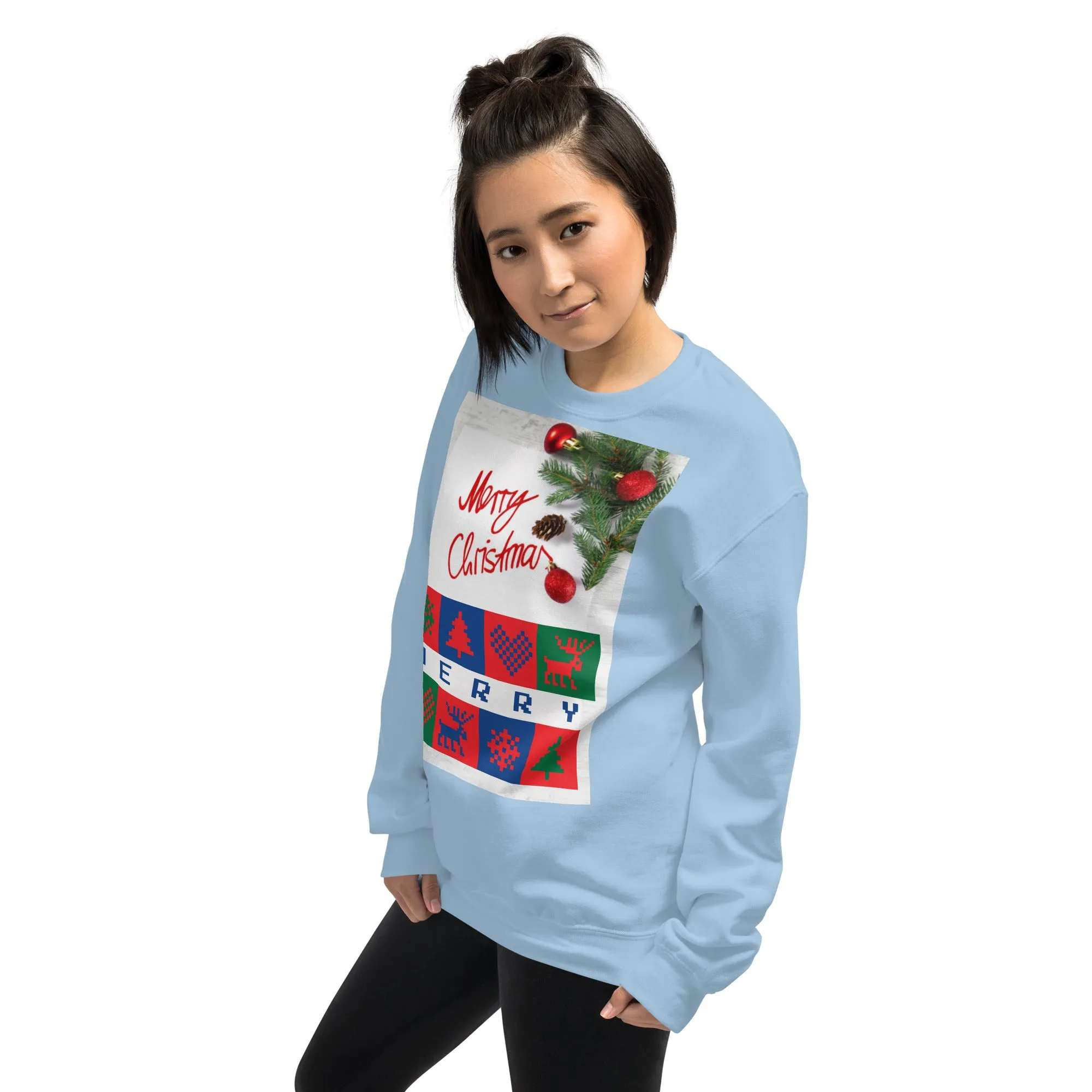 Merry Christmas Sweatshirt (Glamourange Christmas Sweatshirt Womens)