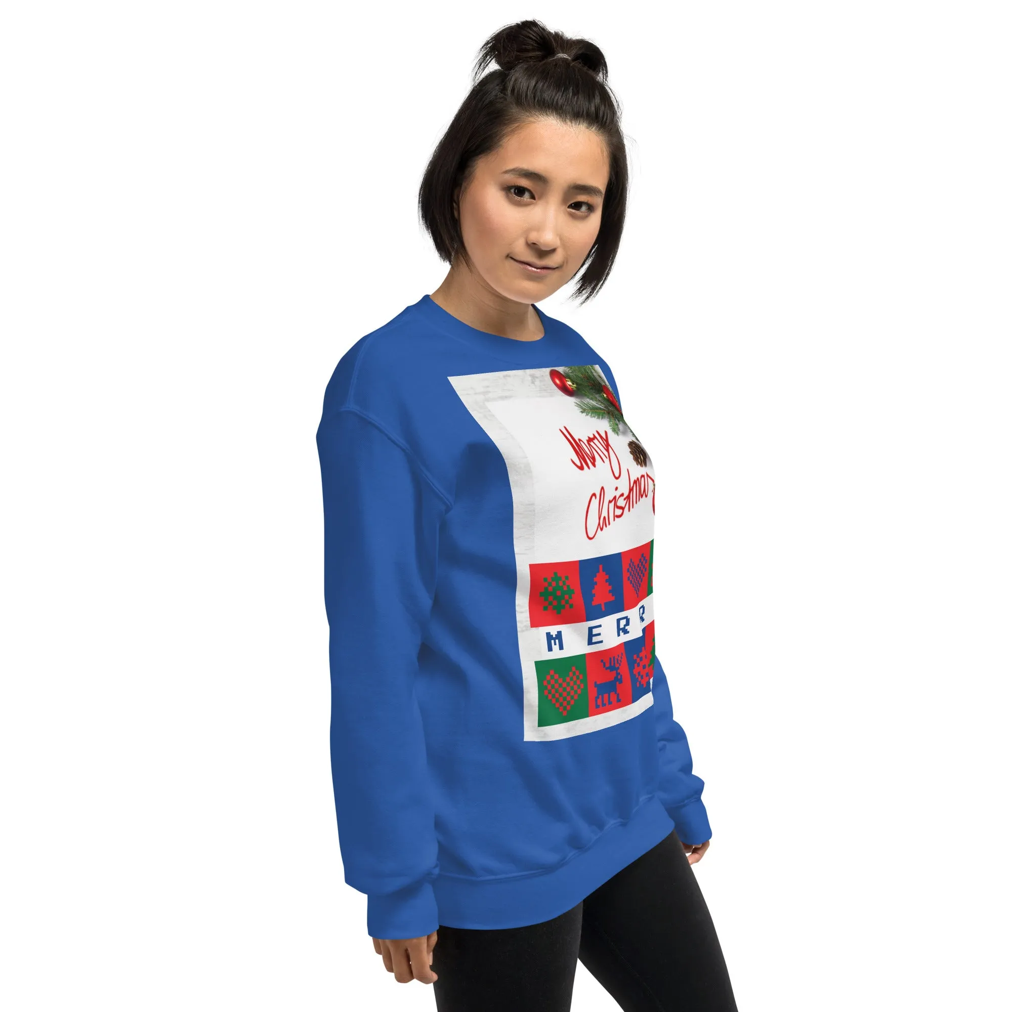 Merry Christmas Sweatshirt (Glamourange Christmas Sweatshirt Womens)