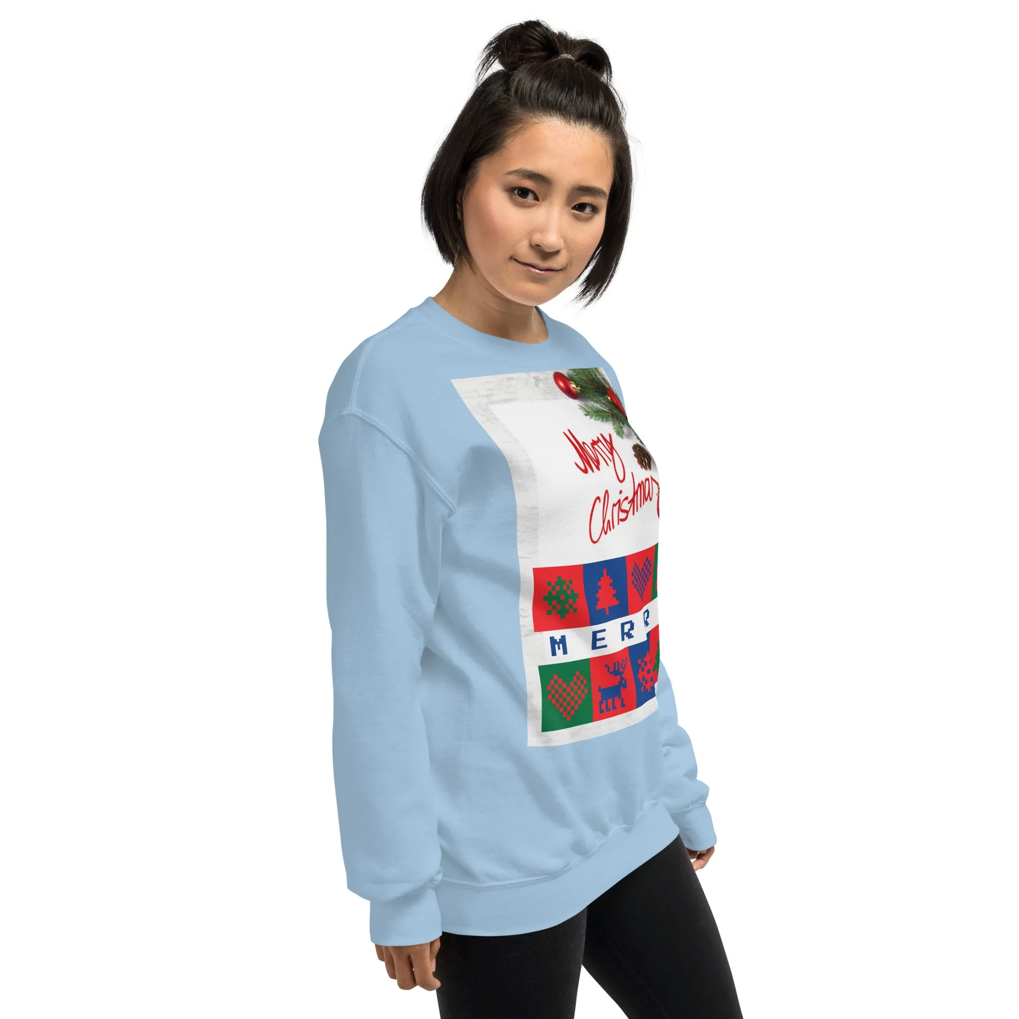Merry Christmas Sweatshirt (Glamourange Christmas Sweatshirt Womens)