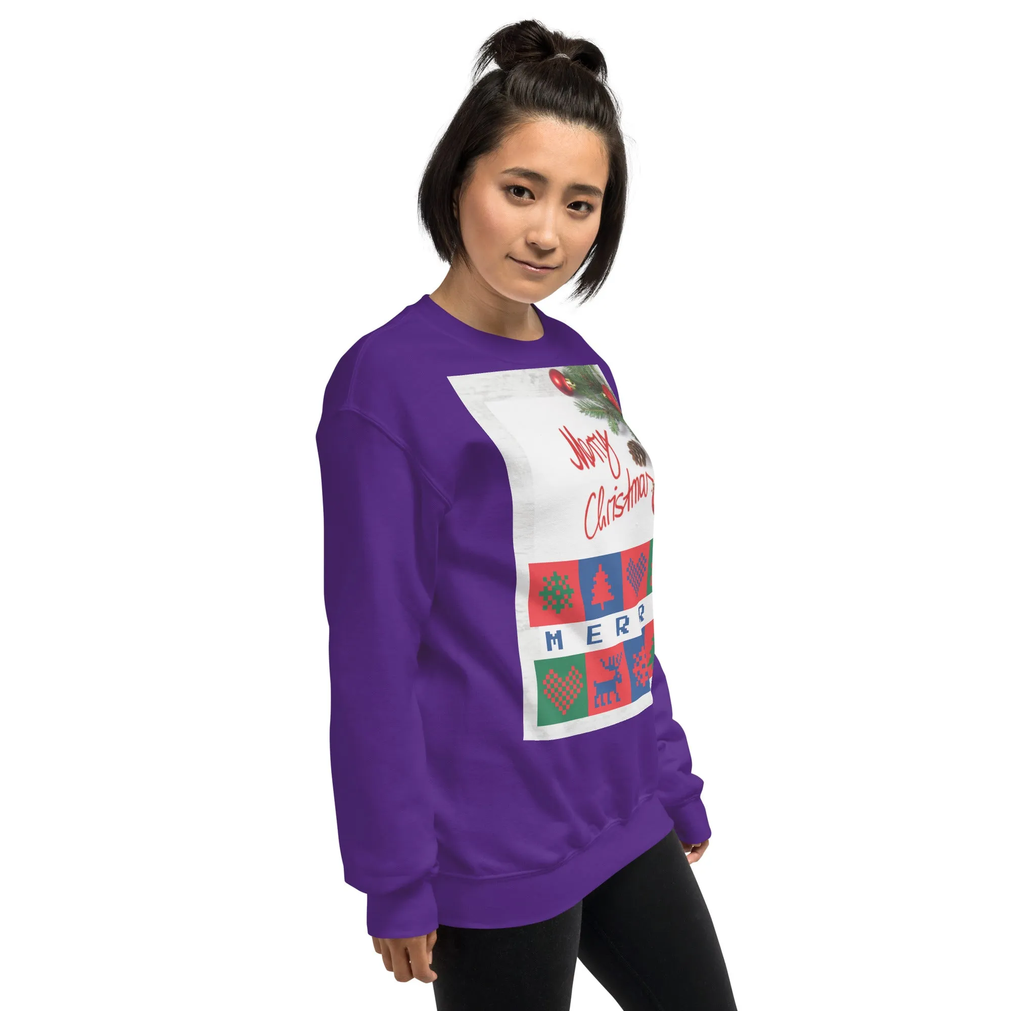 Merry Christmas Sweatshirt (Glamourange Christmas Sweatshirt Womens)