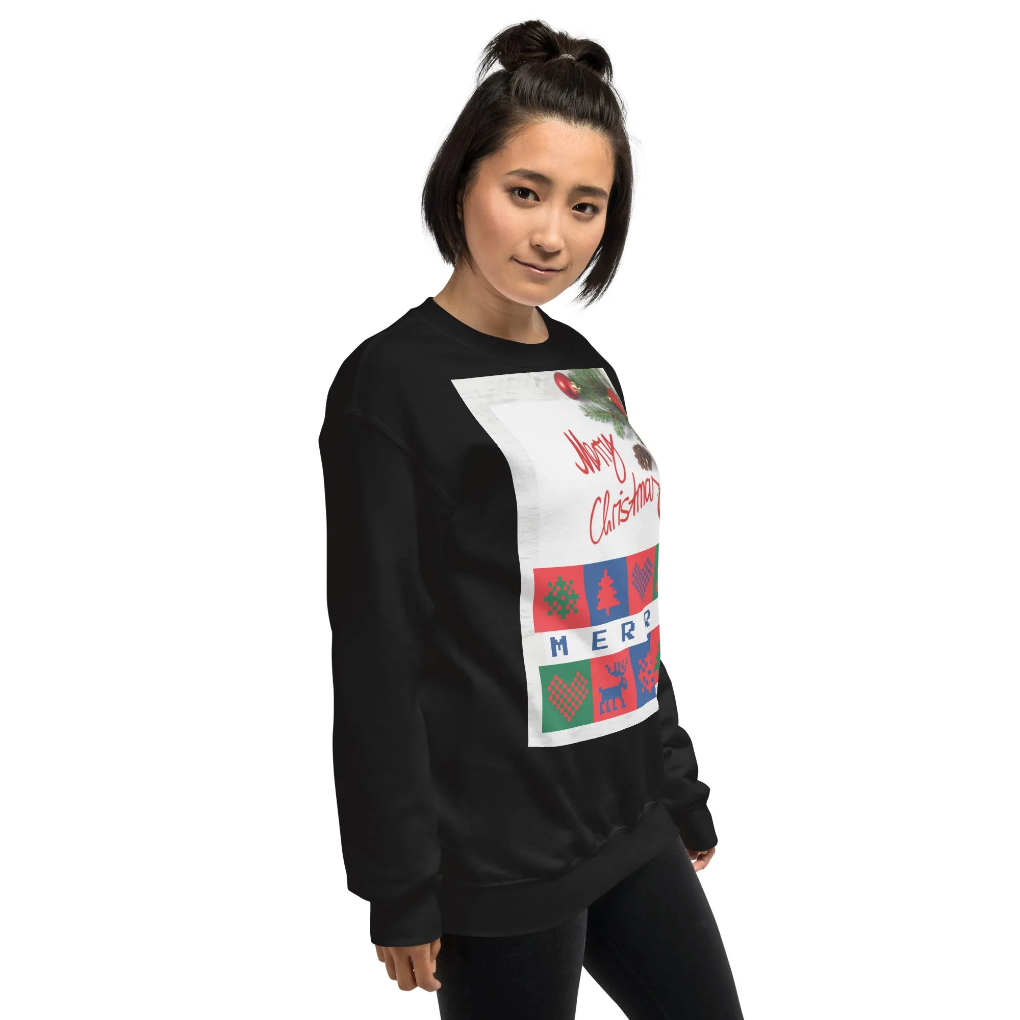 Merry Christmas Sweatshirt (Glamourange Christmas Sweatshirt Womens)