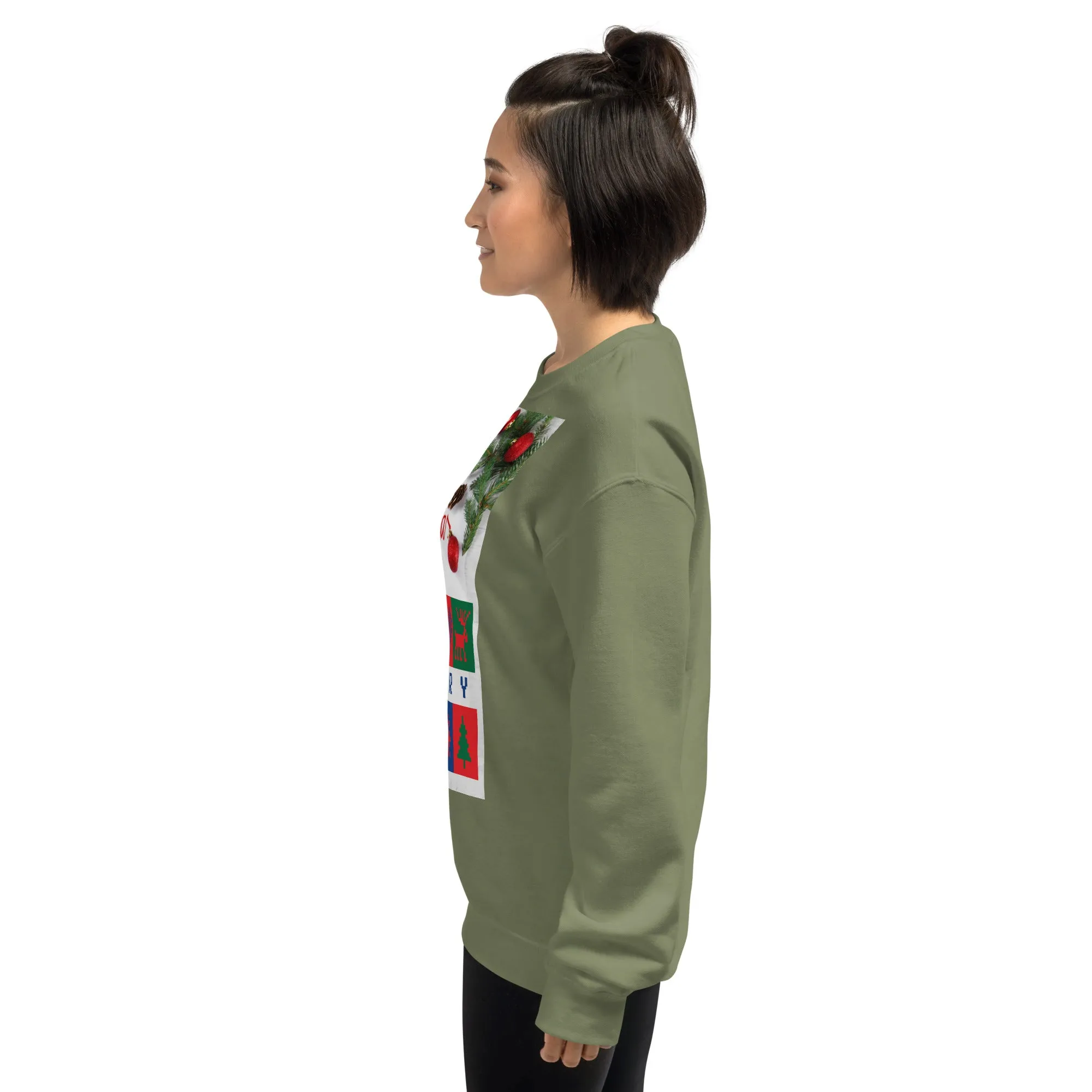 Merry Christmas Sweatshirt (Glamourange Christmas Sweatshirt Womens)