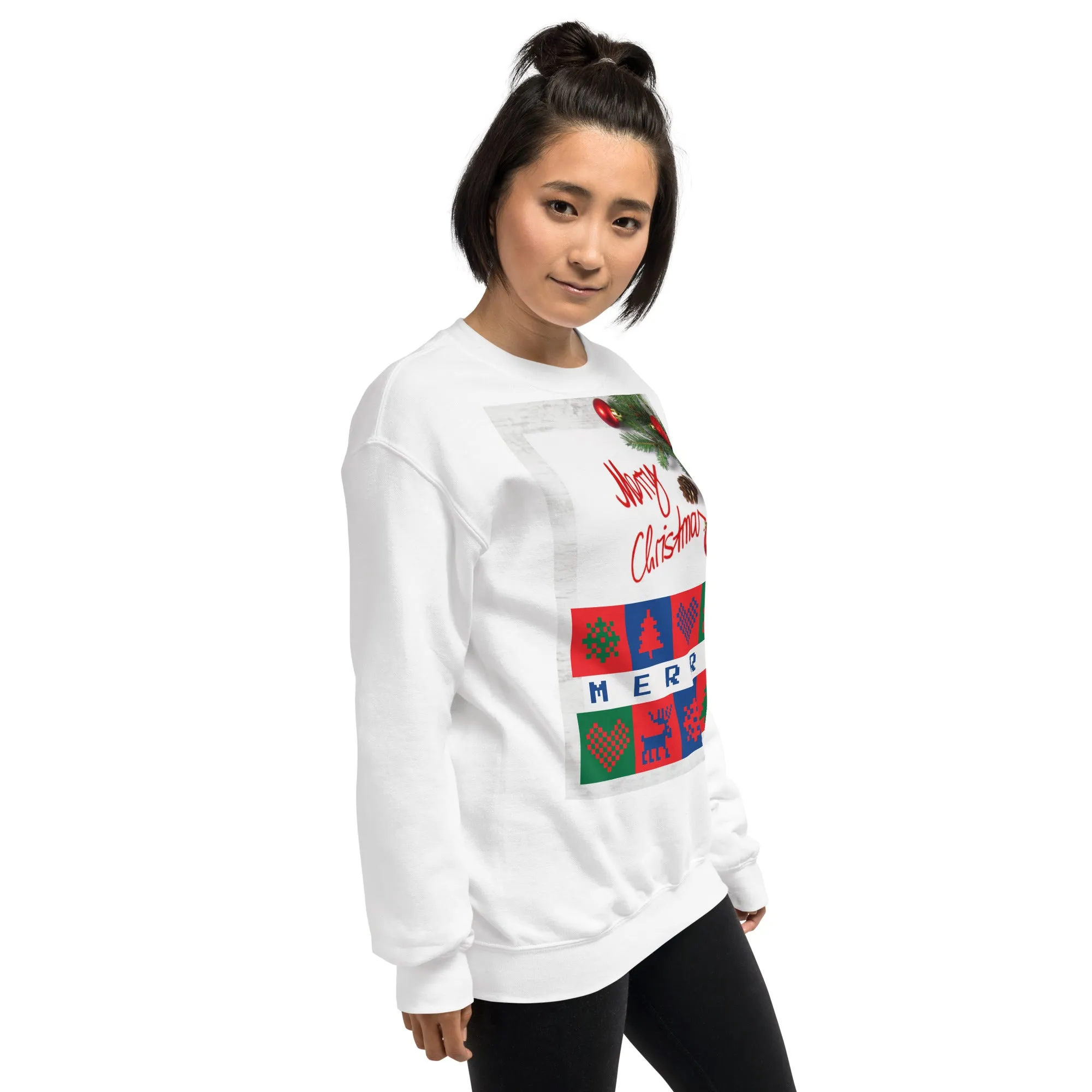 Merry Christmas Sweatshirt (Glamourange Christmas Sweatshirt Womens)