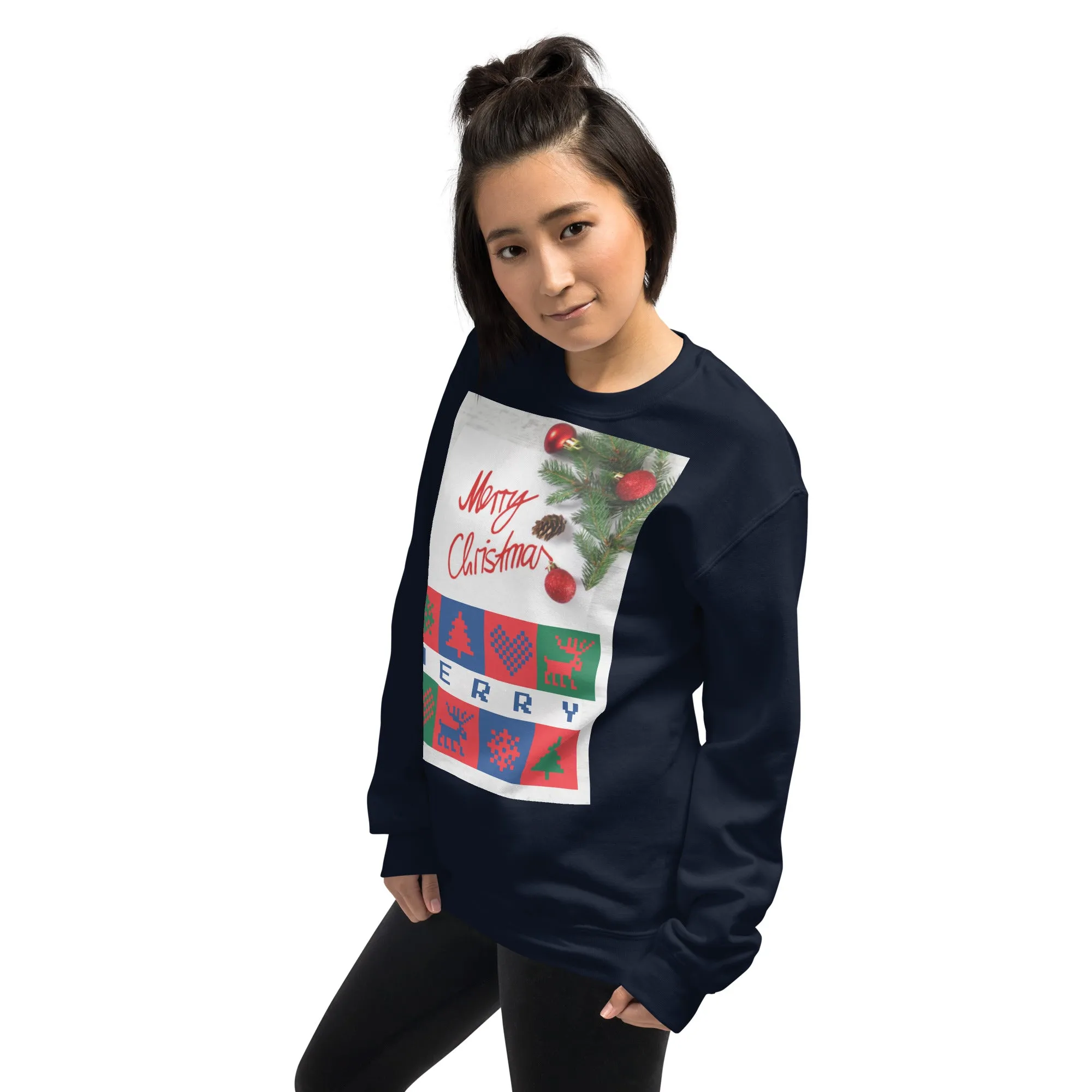 Merry Christmas Sweatshirt (Glamourange Christmas Sweatshirt Womens)