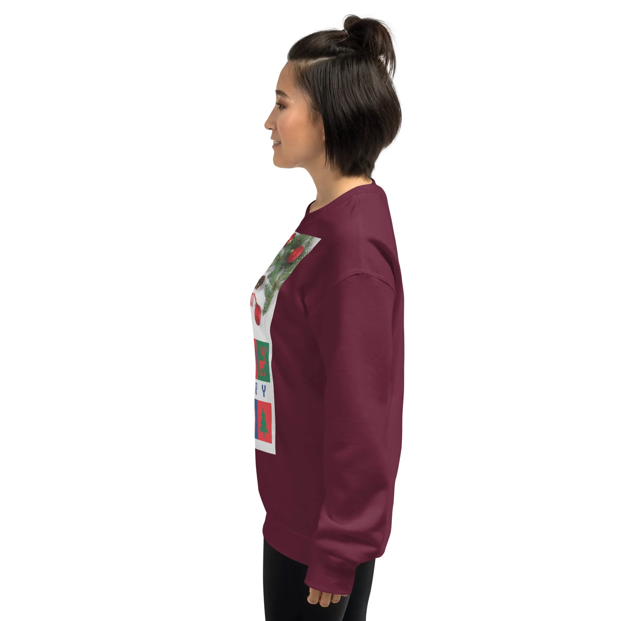 Merry Christmas Sweatshirt (Glamourange Christmas Sweatshirt Womens)