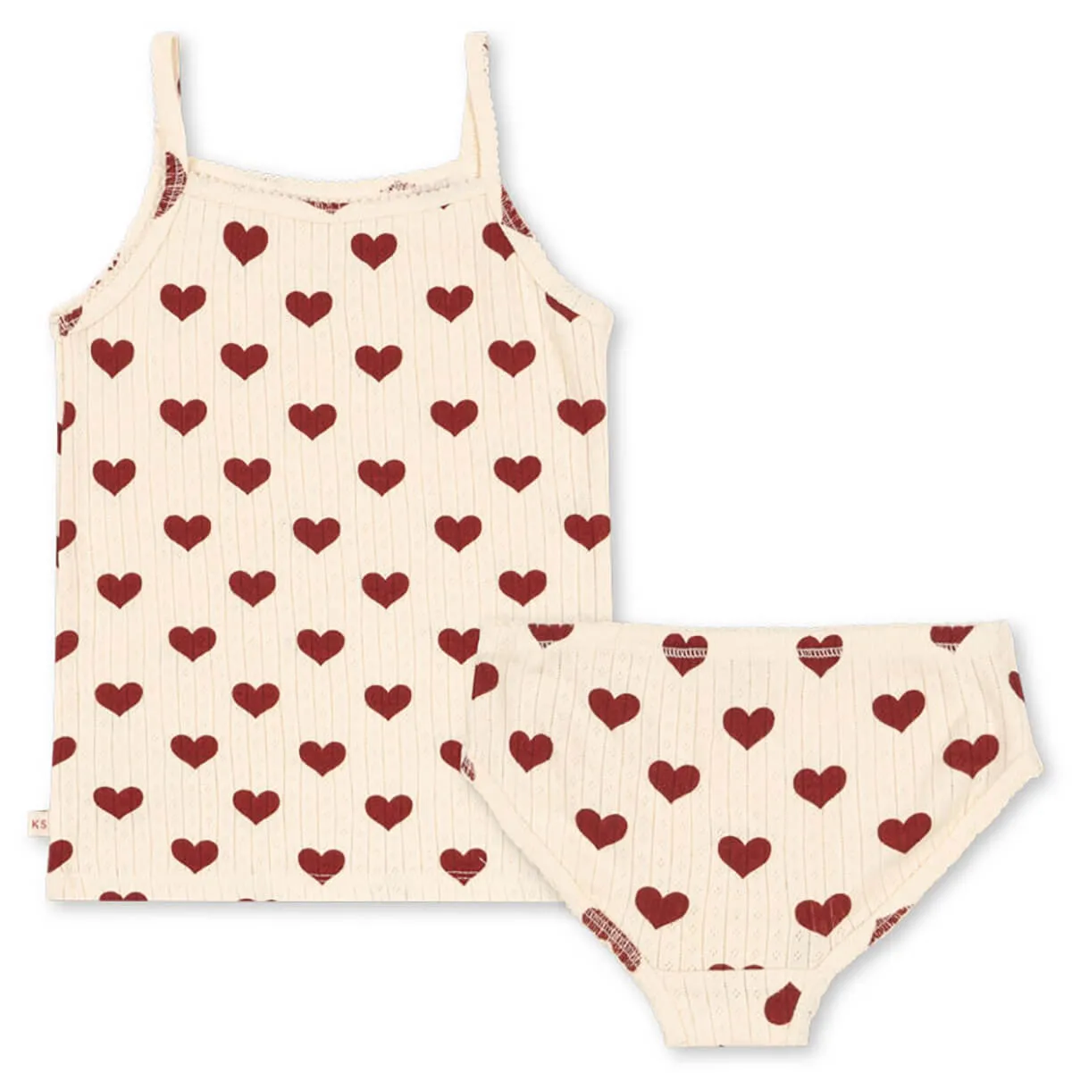 Minnie Underwear Set in Amour Rouge by Konges Sløjd