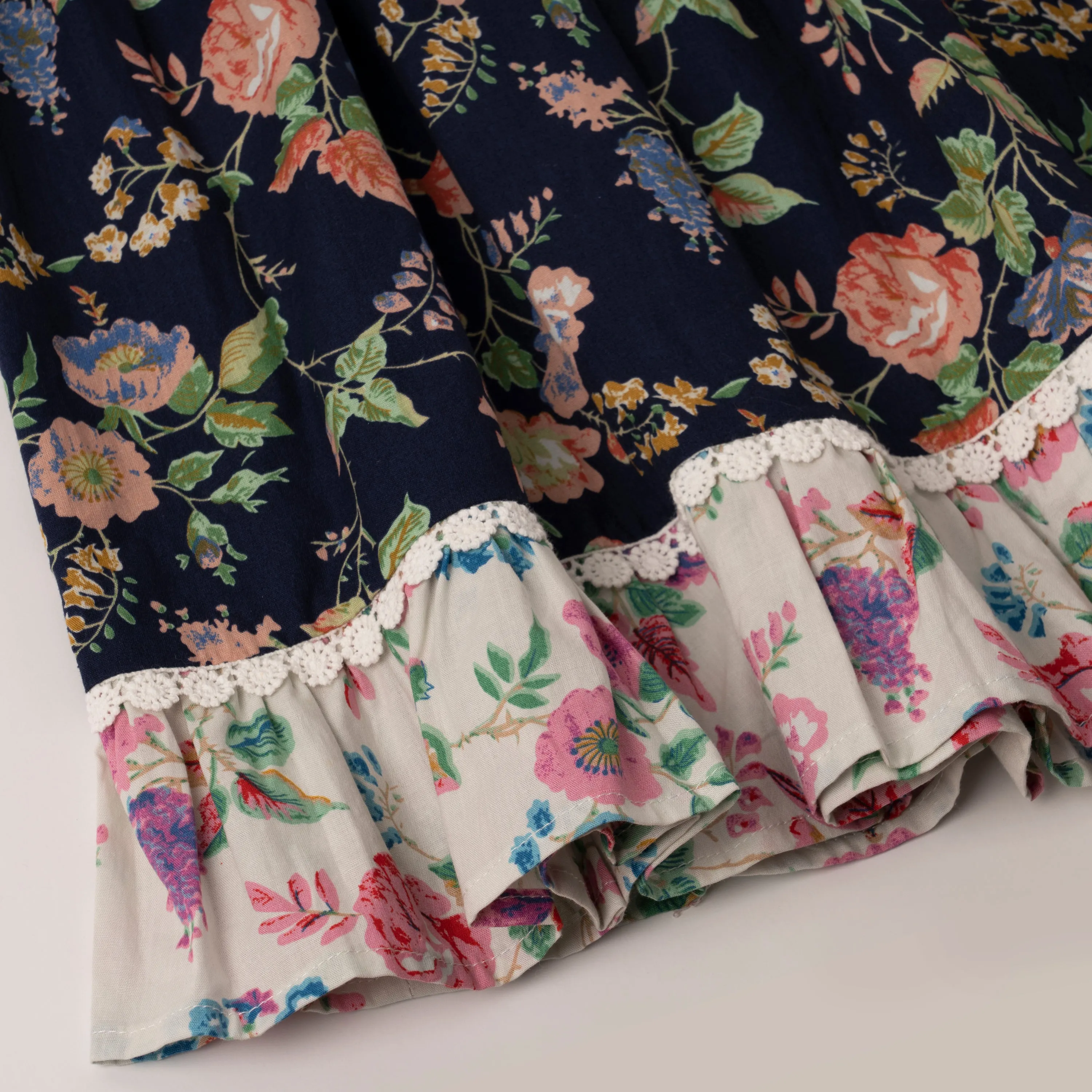 Mixed Floral Babydoll Dress