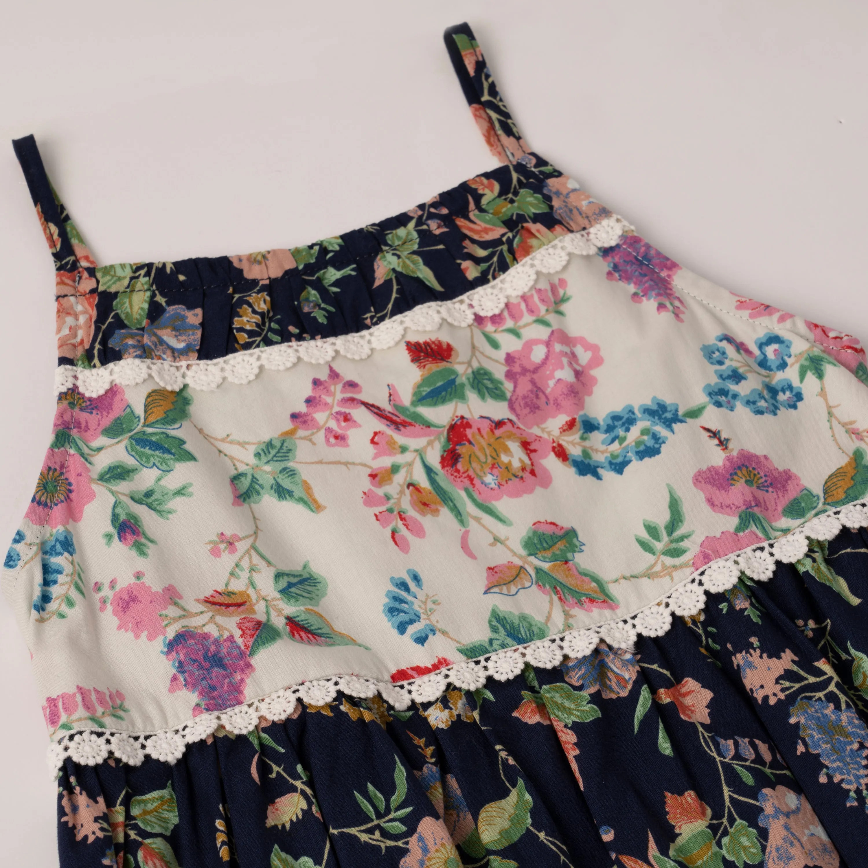 Mixed Floral Babydoll Dress