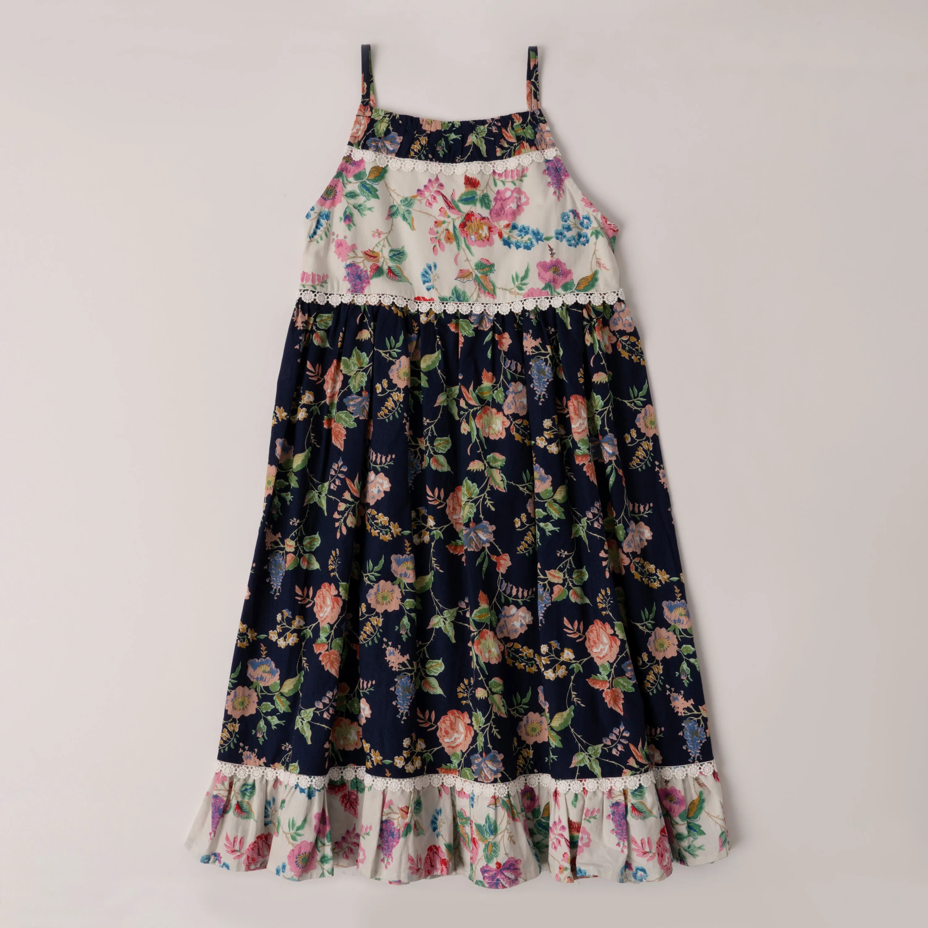 Mixed Floral Babydoll Dress