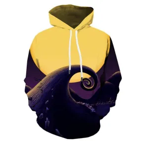 Moon Hoodie Men Harajuku Hoodie Print Christmas Sweatshirt Printed Unisex