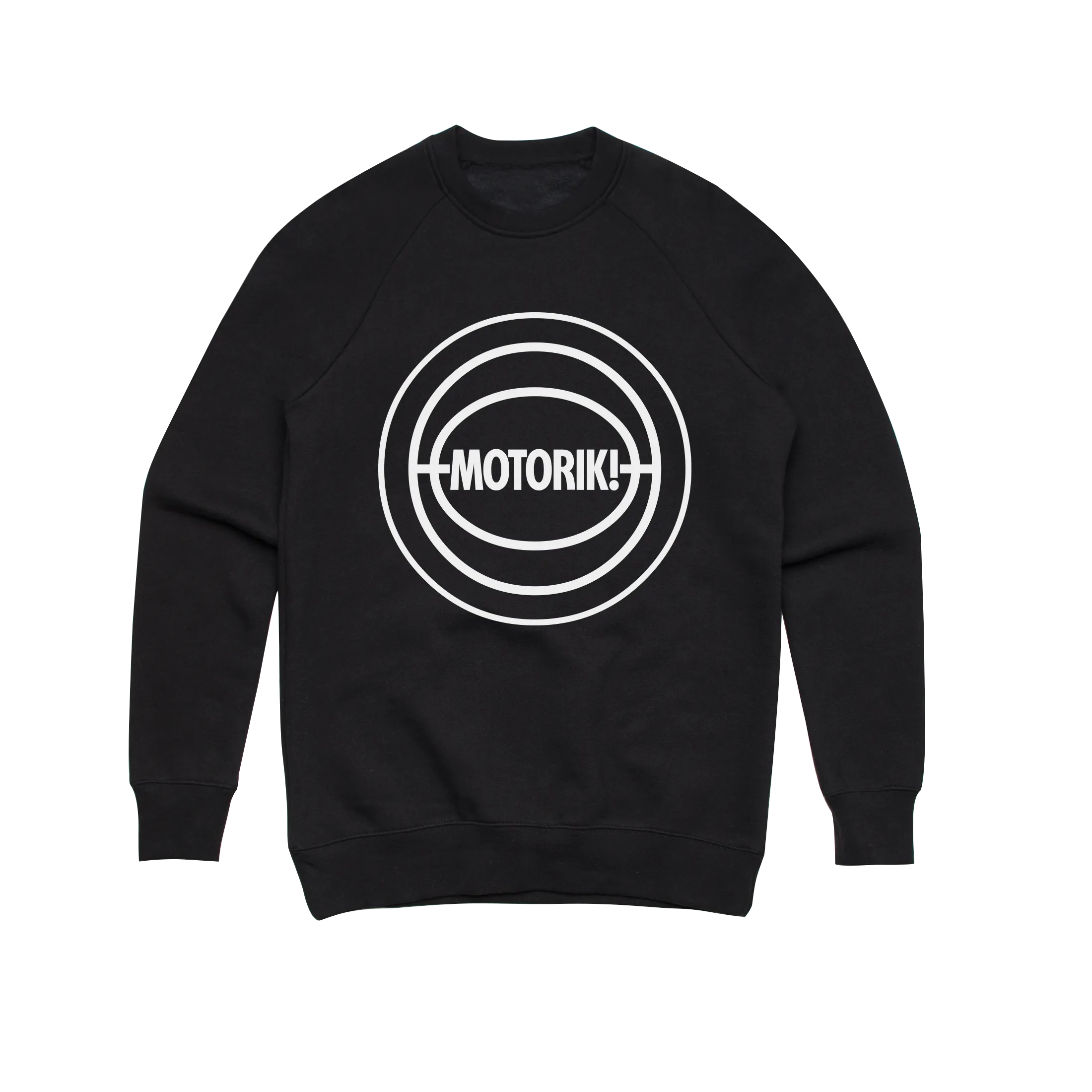 Motorik / Black Crew Neck Jumper