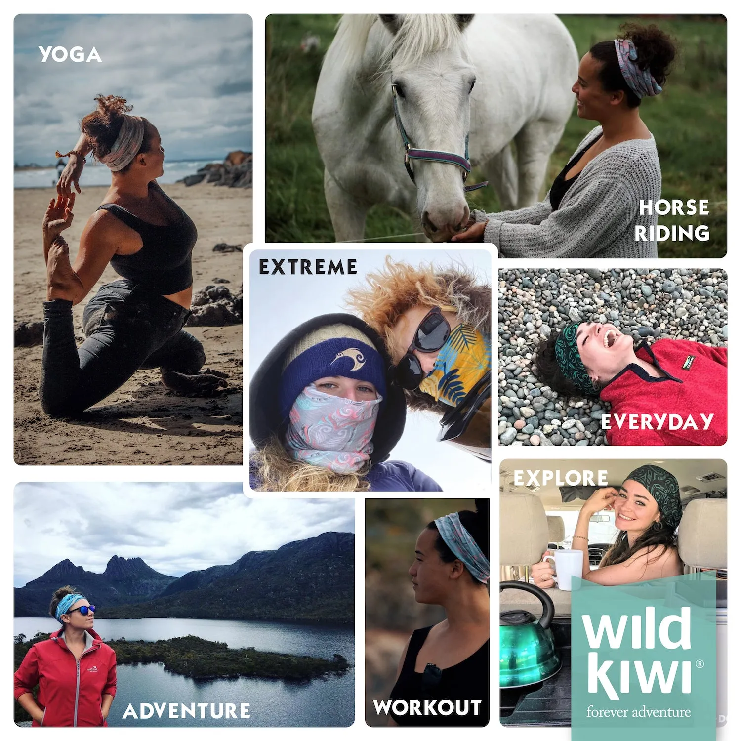 Multi Scarf | Face Mask | Bandana | Headband - Ferns