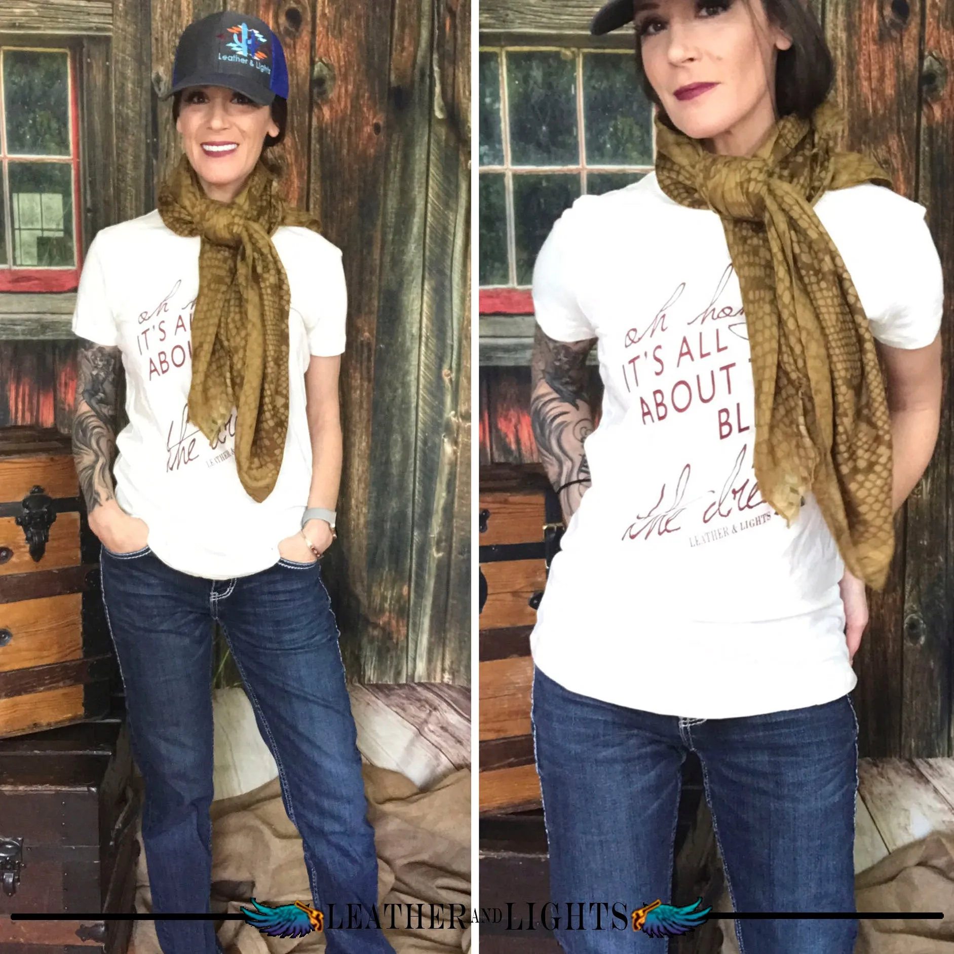 Mustard Snake Print Scarf
