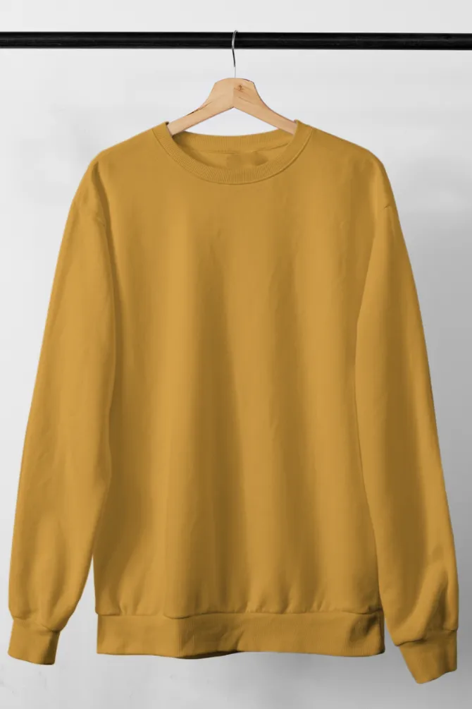 Mustard Yellow Sweatshirt for men