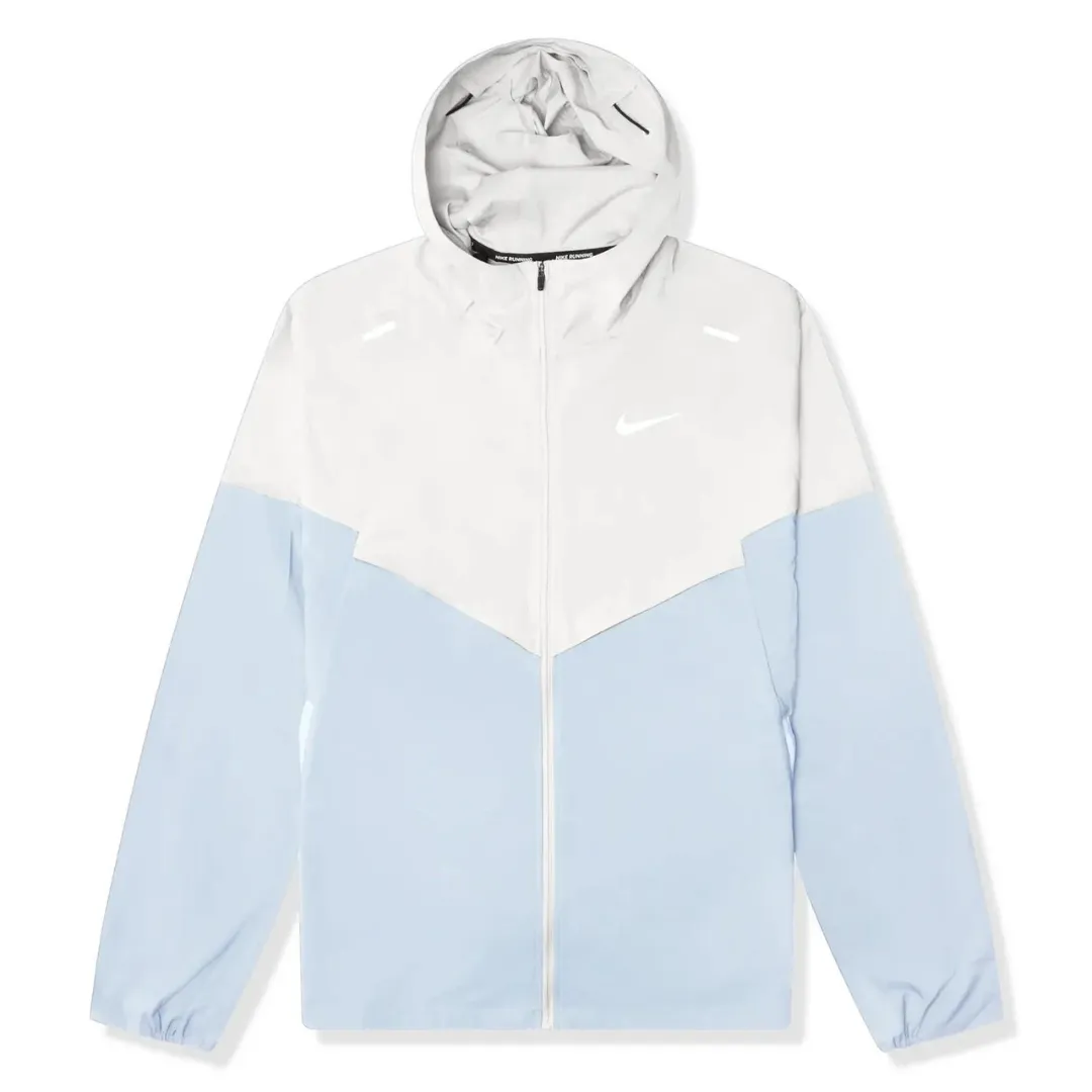 Nike Repel Packable Windrunner Jacket White Blue