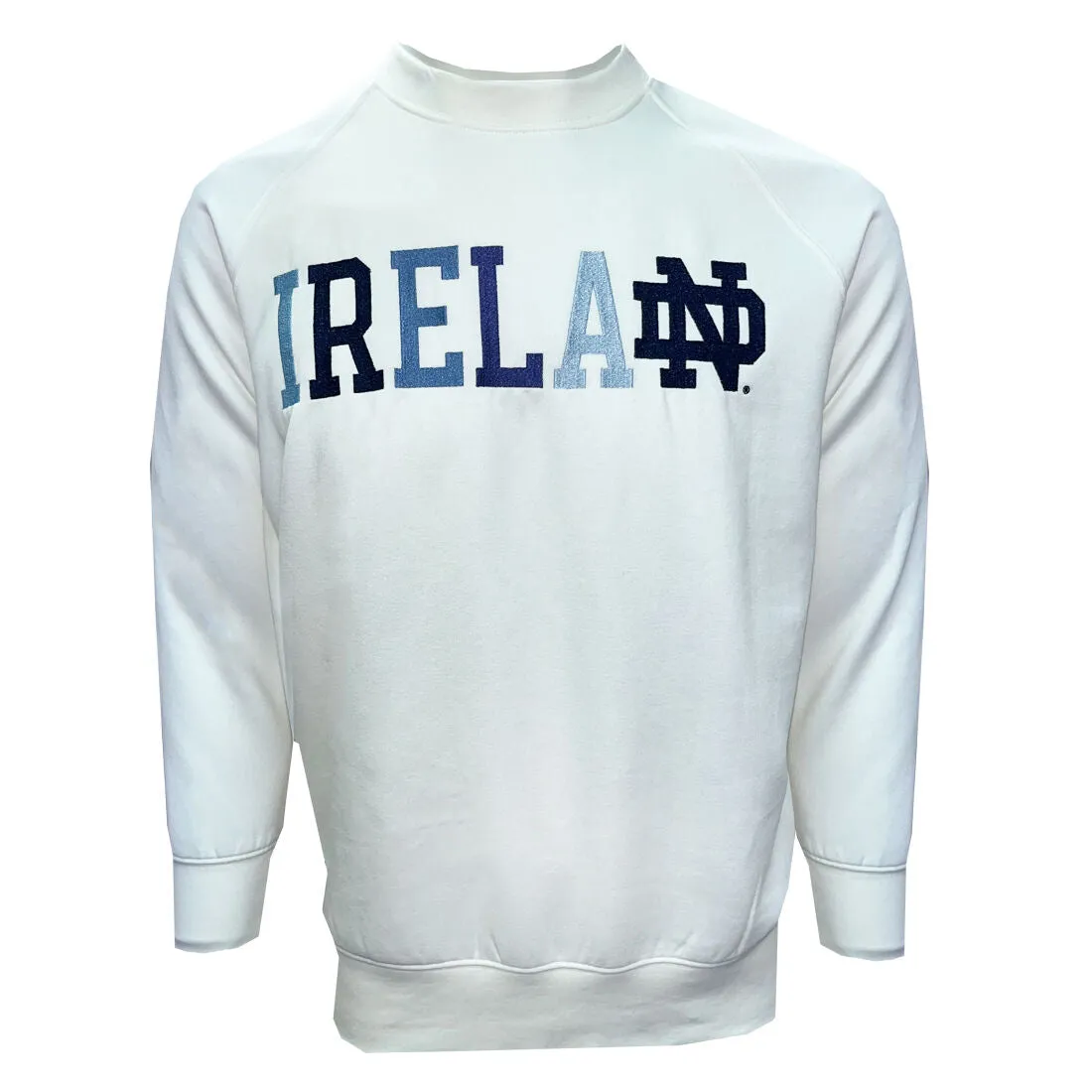 NOTRE DAME IRELAND CREAM/BLUE SWEATSHIRT