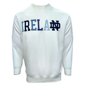 NOTRE DAME IRELAND CREAM/BLUE SWEATSHIRT