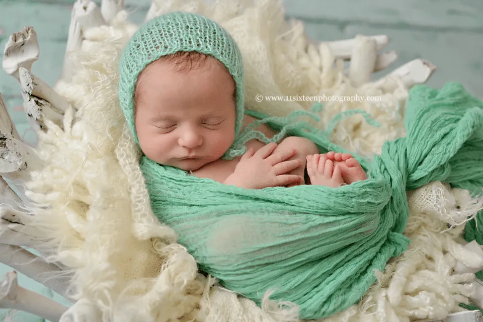 Ocean Blue Green Cheesecloth Baby Wrap Cheese Cloth Layering Piece