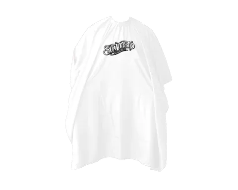 OG Script Barber Cape - White