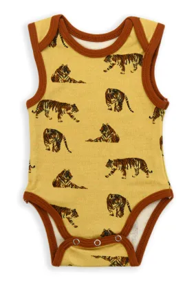 Organic Cotton Sleeveless Baby Bodysuit, Bengal