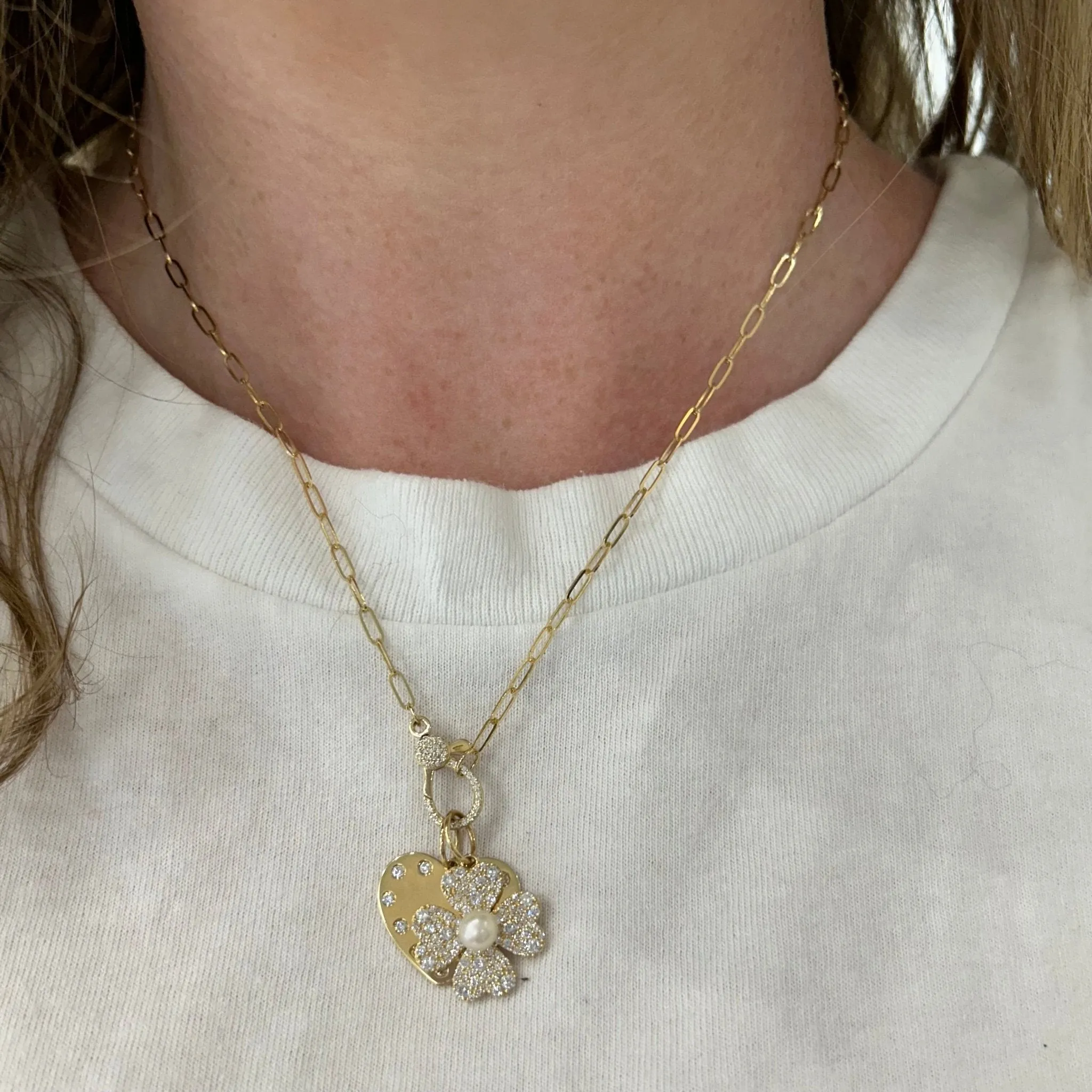 Paper Clip Lobster Clasp Necklace