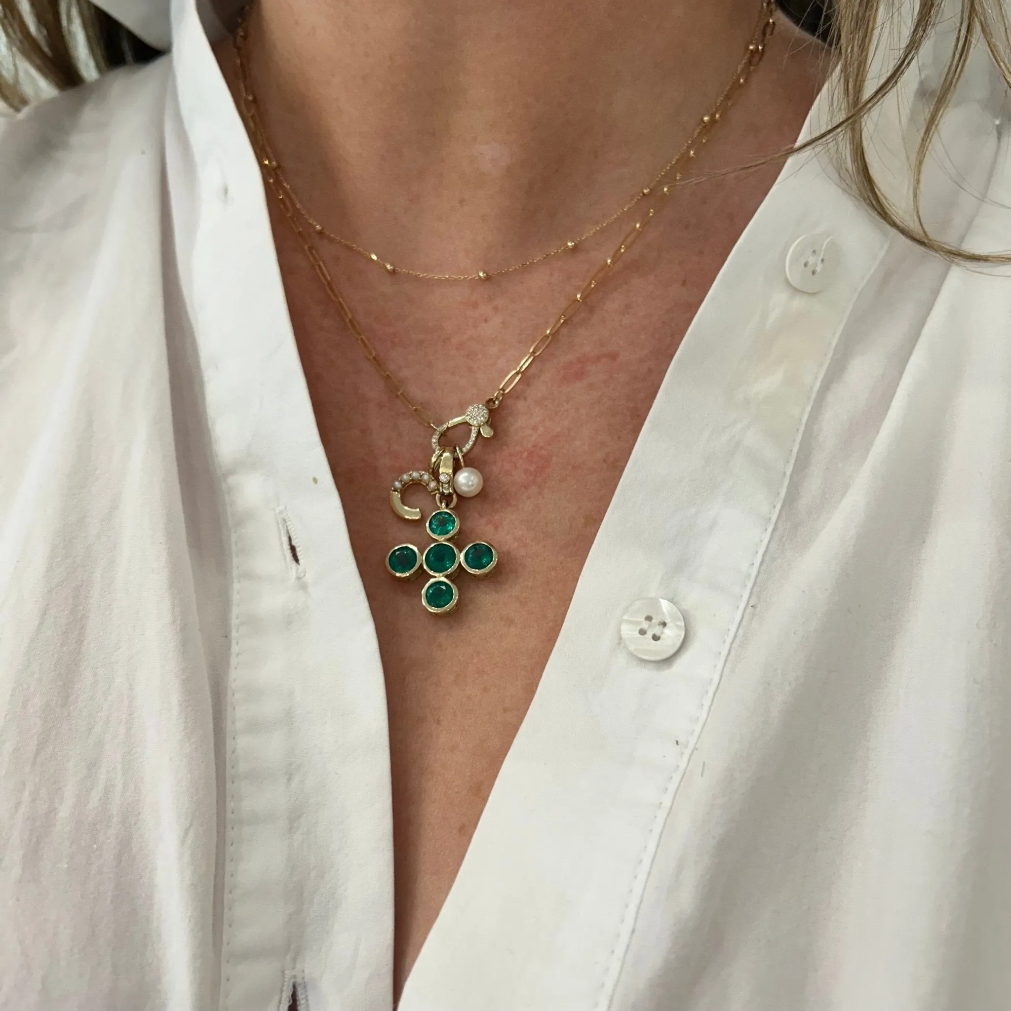 Paper Clip Lobster Clasp Necklace