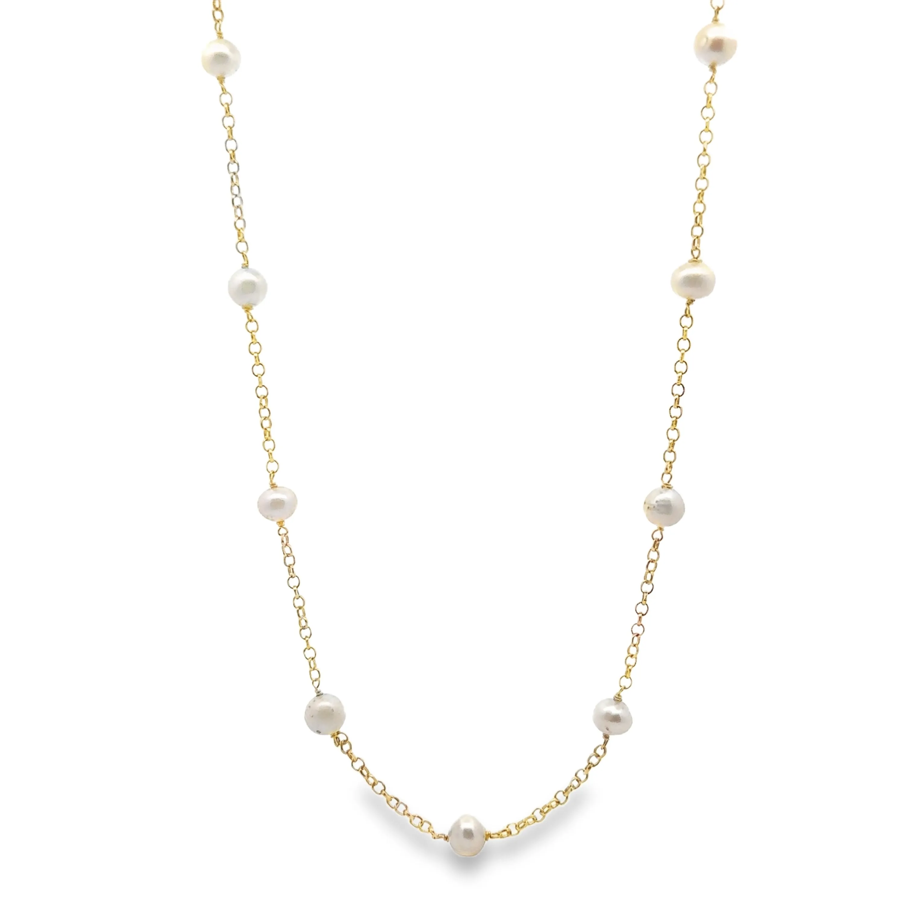 Pearl By the Yard Necklace