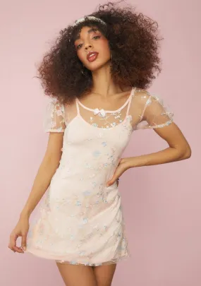 Peony Forbidden Garden Embroidered Dress