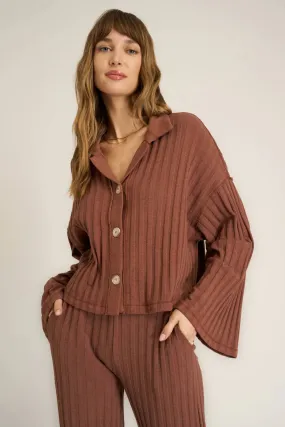 Project Social T Lights Out Rib Button Up
