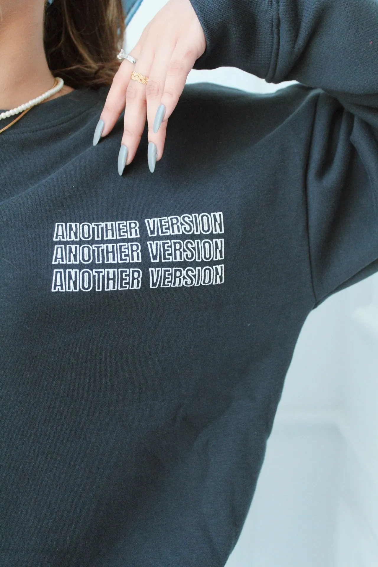 "ANOTHER VERSION" Oversized Sweatshirt