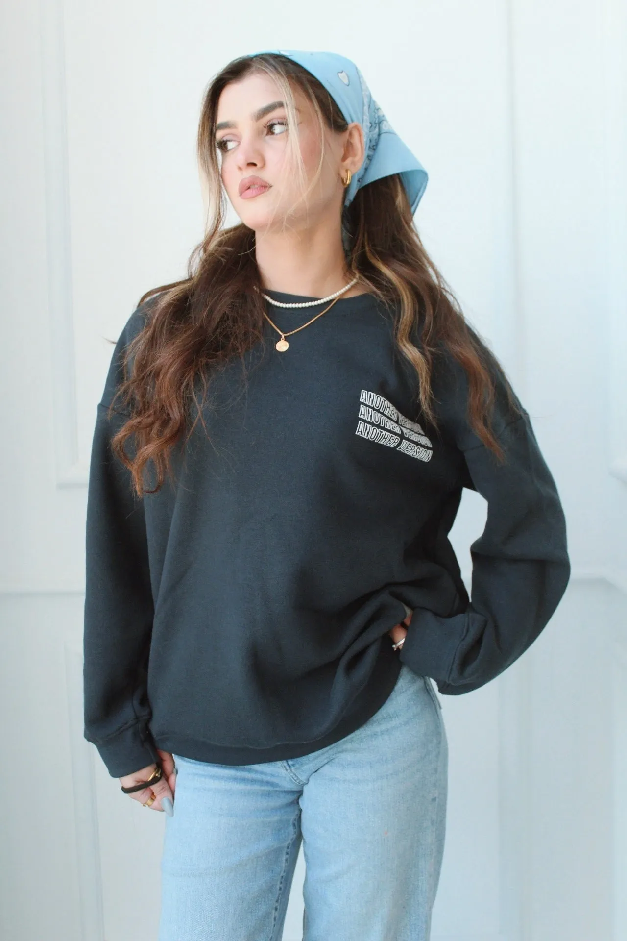 "ANOTHER VERSION" Oversized Sweatshirt