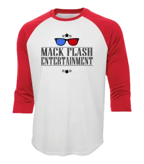 "Mack Flash Entertainment" Adult Cotton Baseball Shirt