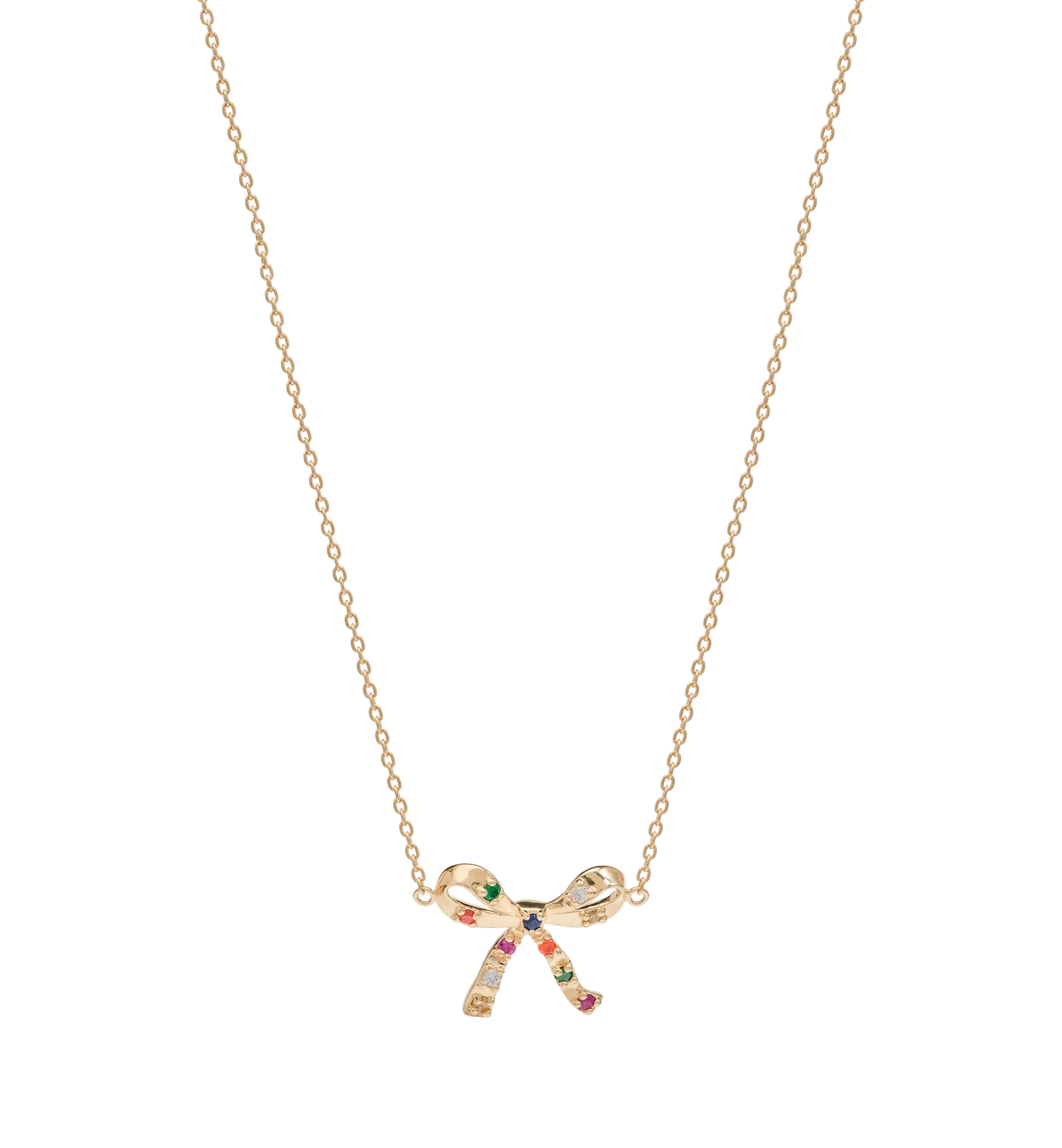 Rainbow Ribbon Necklace