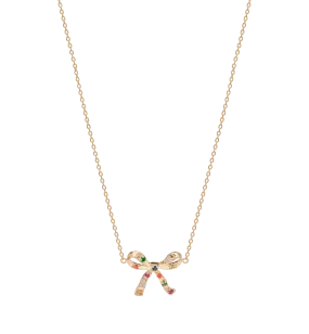 Rainbow Ribbon Necklace