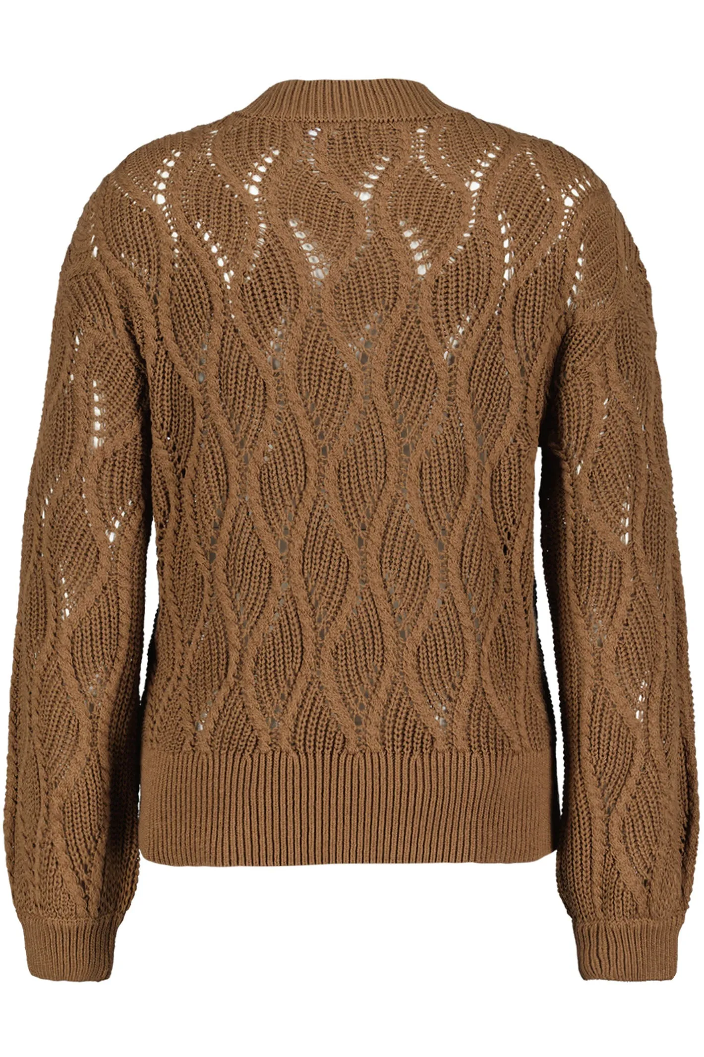 Red Button SRB4360 Fanny Swirl Jumper Cognac Brown