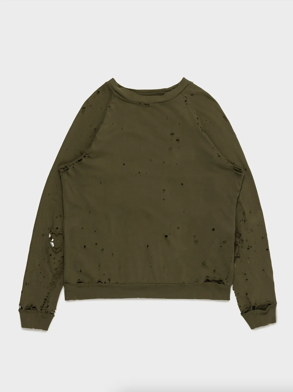 'RIOT! RIOT! RIOT!' Distressed Crewneck