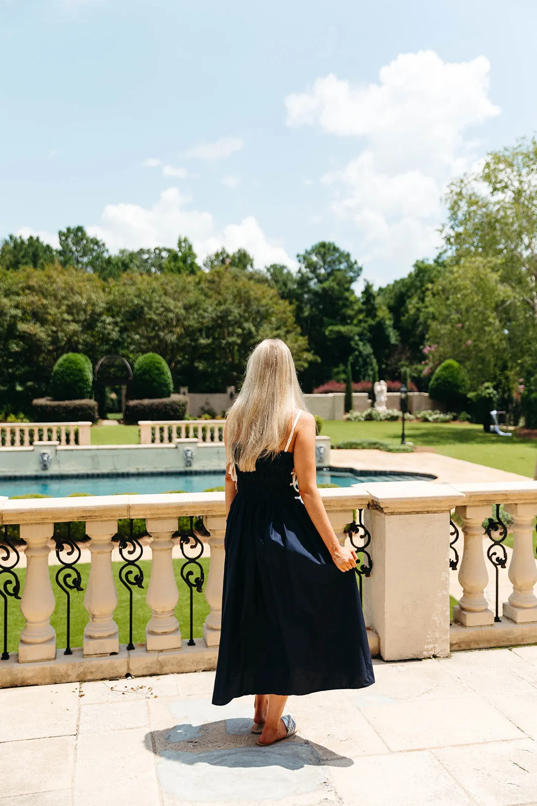 River Midi Dress - Navy