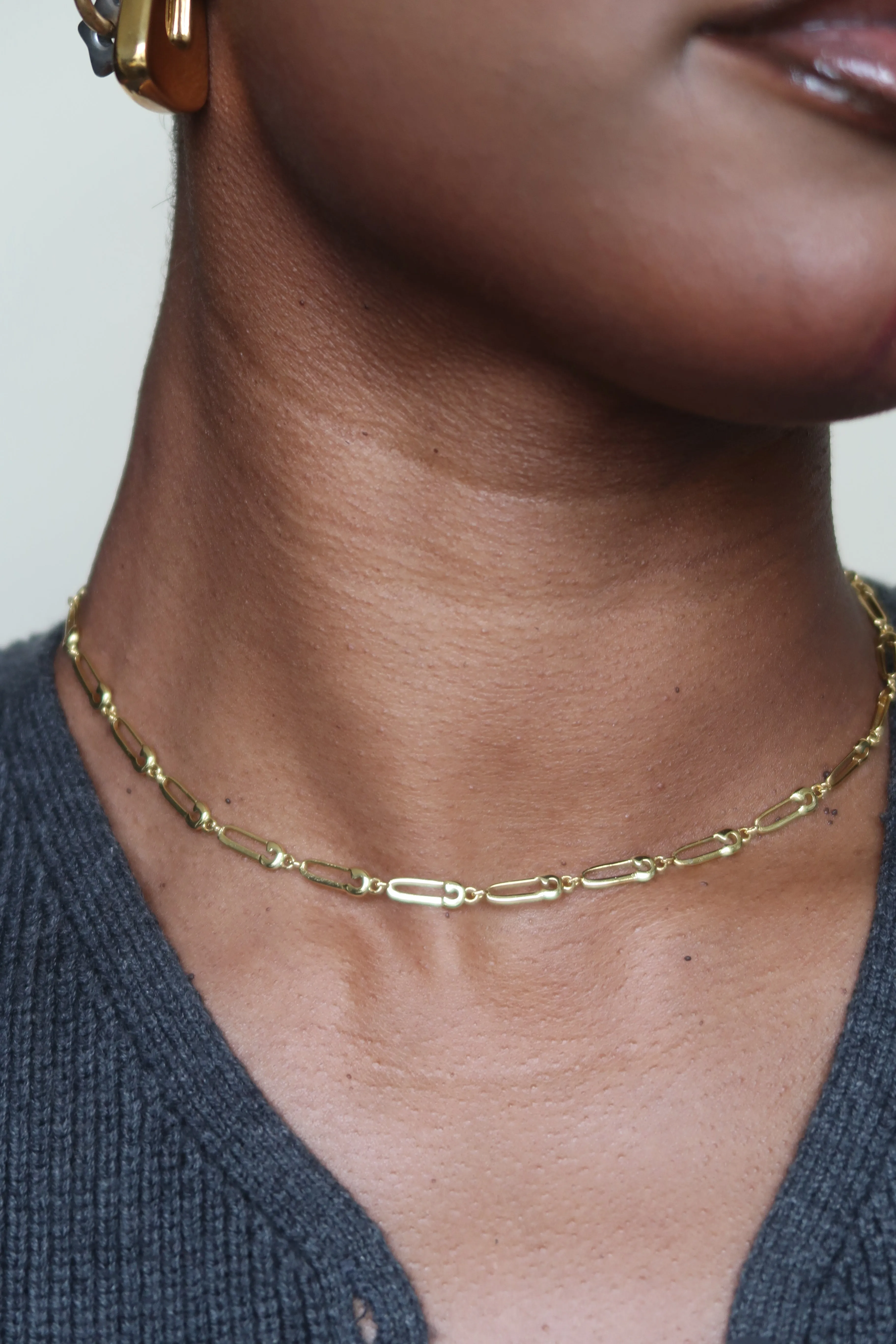 Safety Pin Necklace